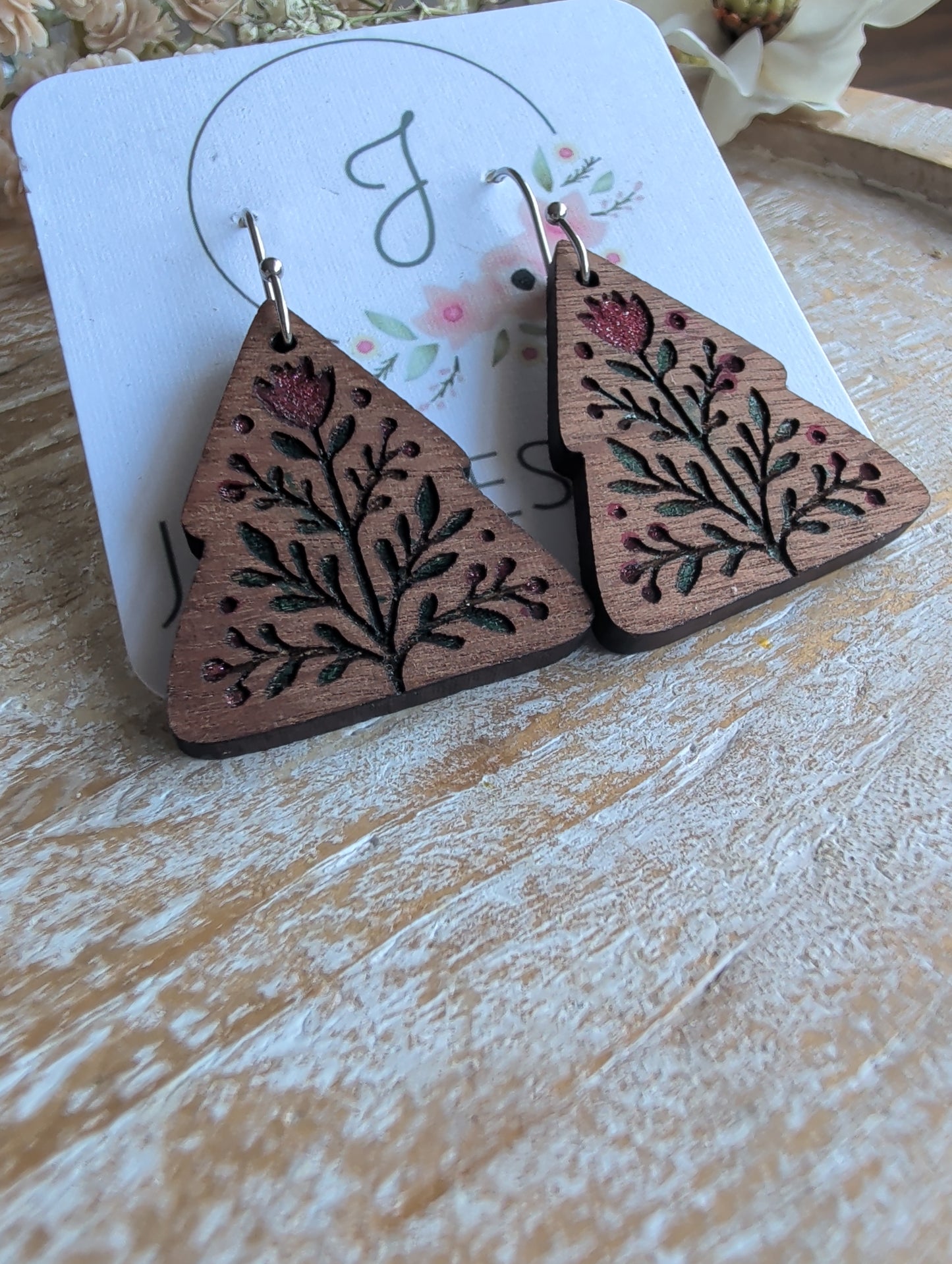 Vintage Tree Earrings