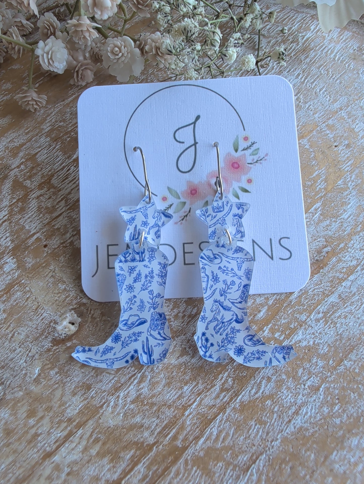 Cowgirl Boots Earrings