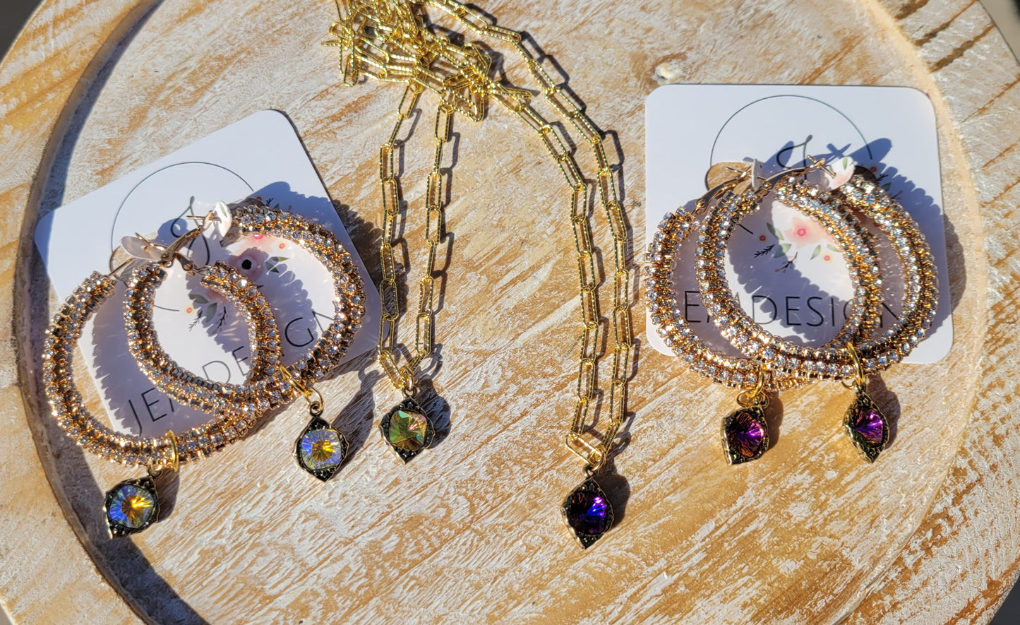 Radiant Elegance Necklace and Earrings
