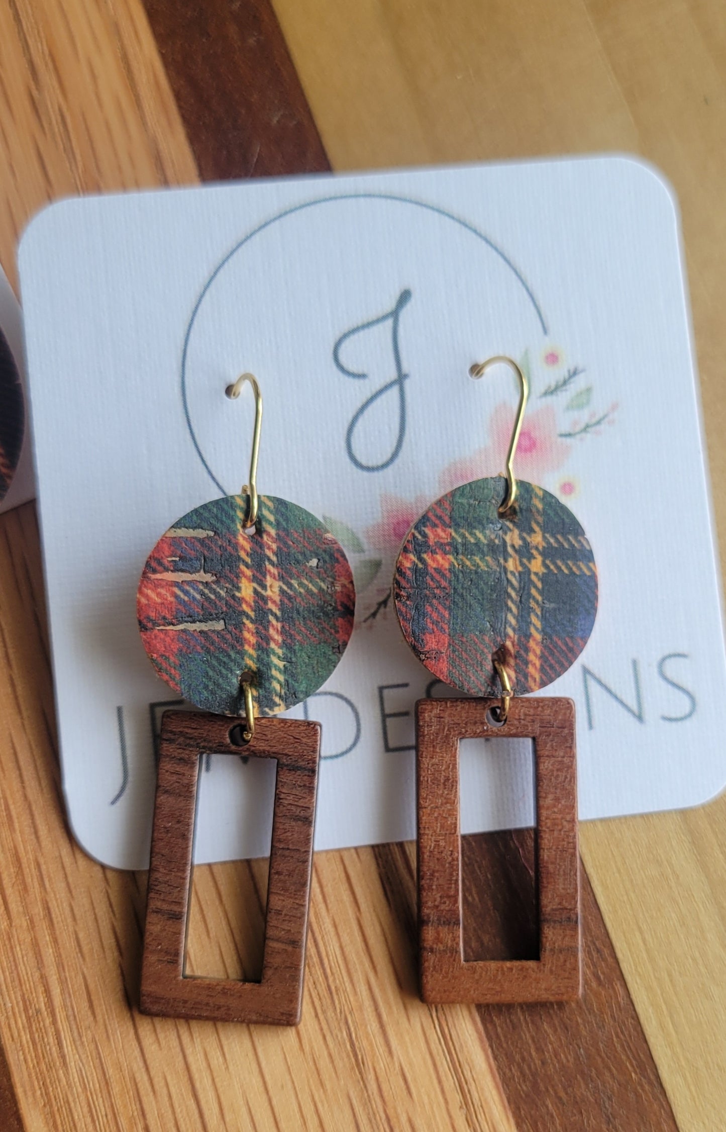Christmas Plaid Earrings