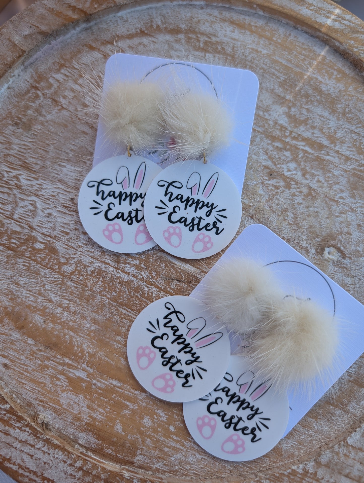 Happy Easter Bunny Earrings
