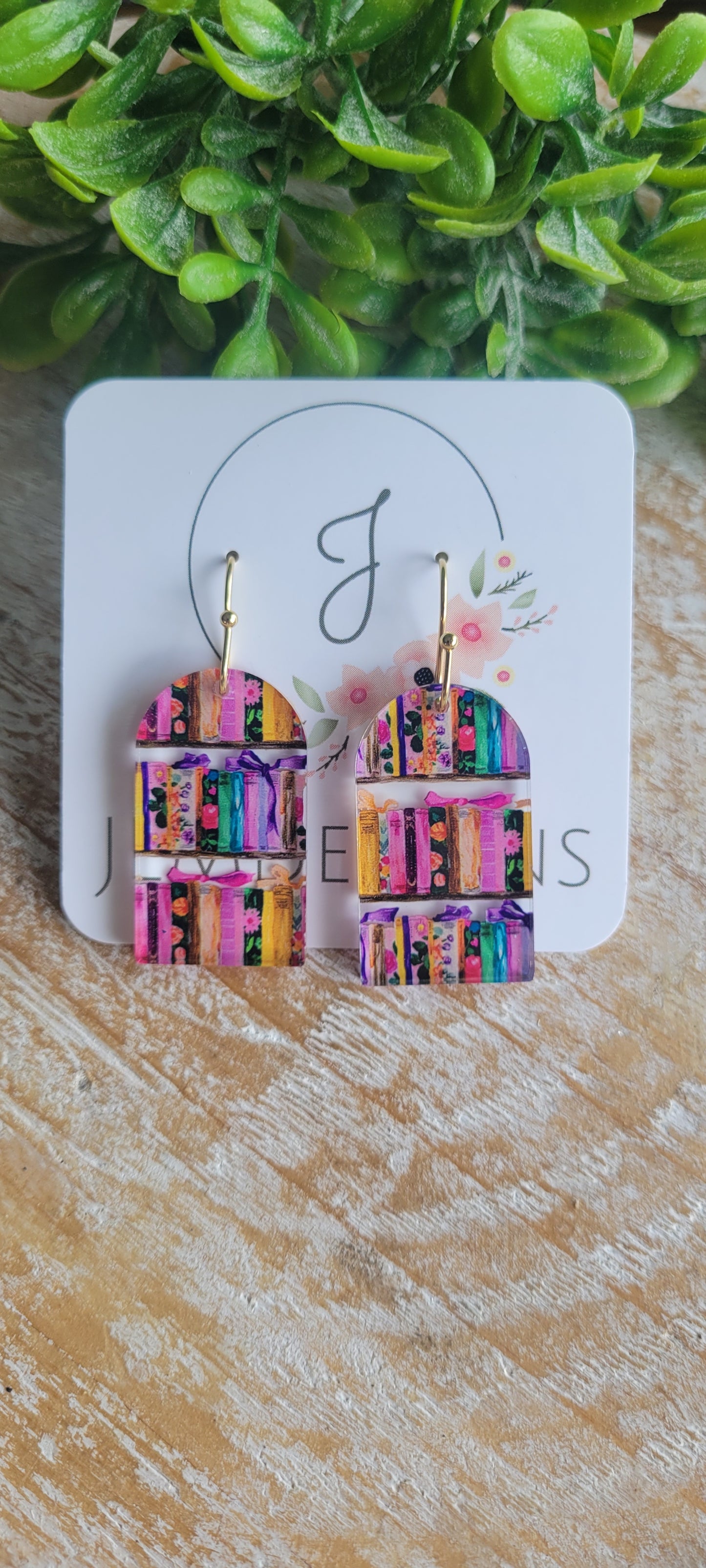 Book Earrings