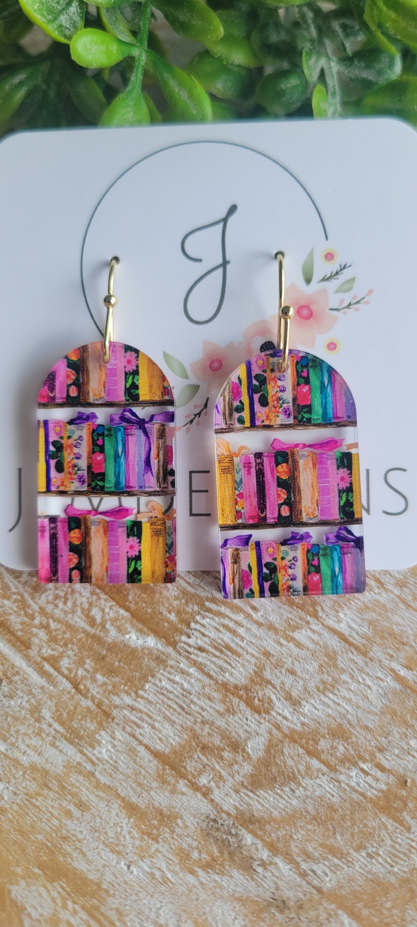 Book Earrings