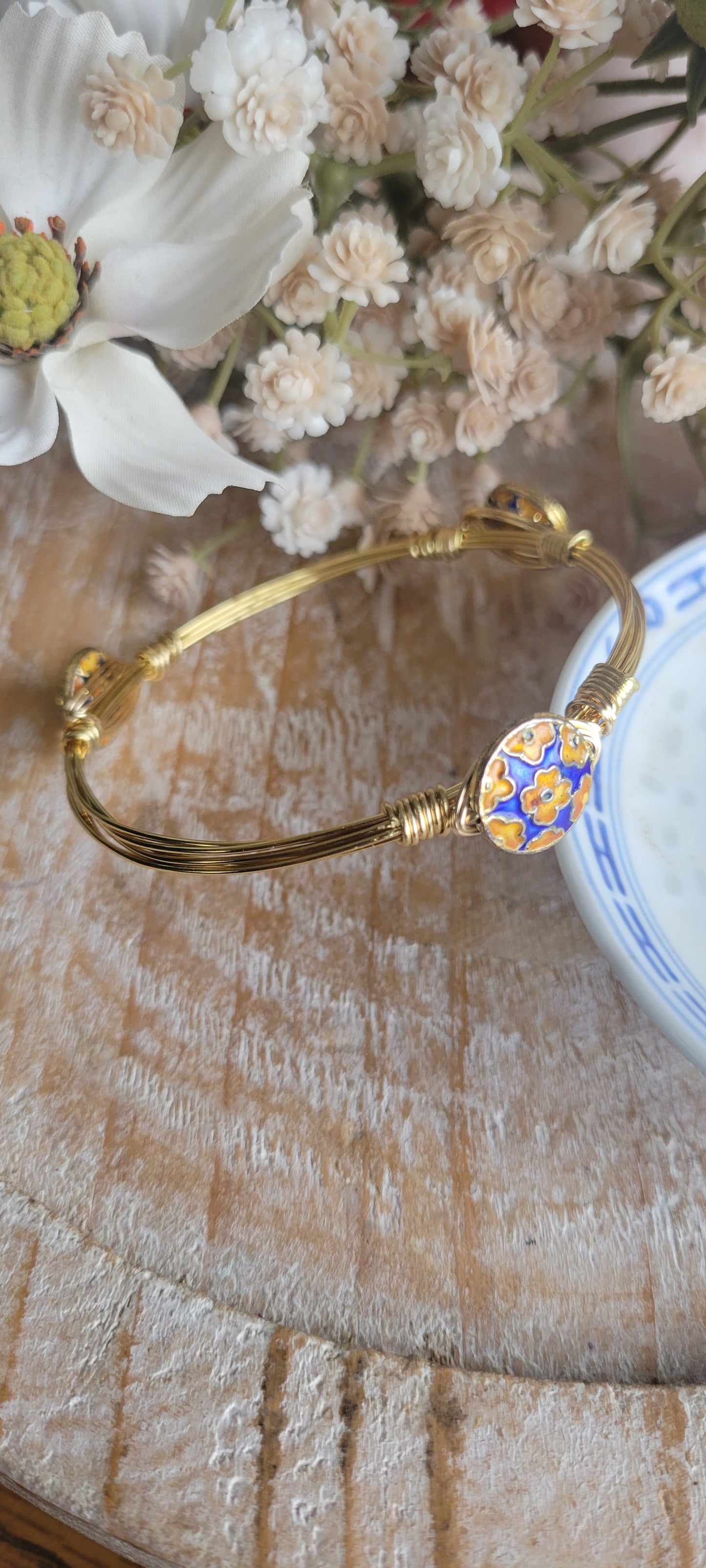 Blue and orange Bangle