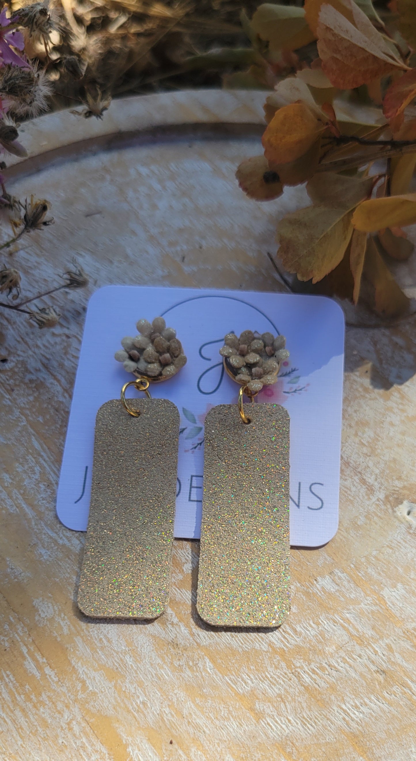 Whispers of Autumn Bar Earrings
