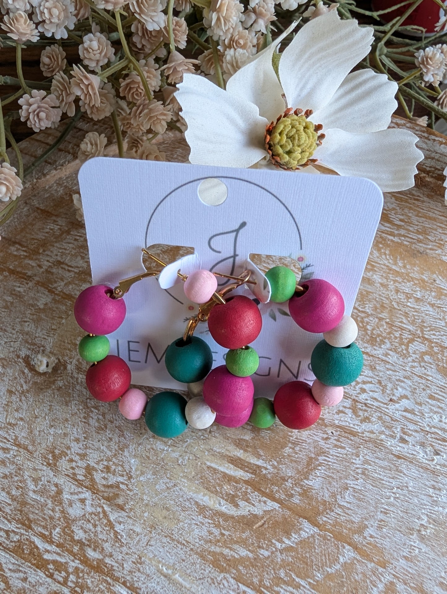 Orchard Berry Hoop Earrings