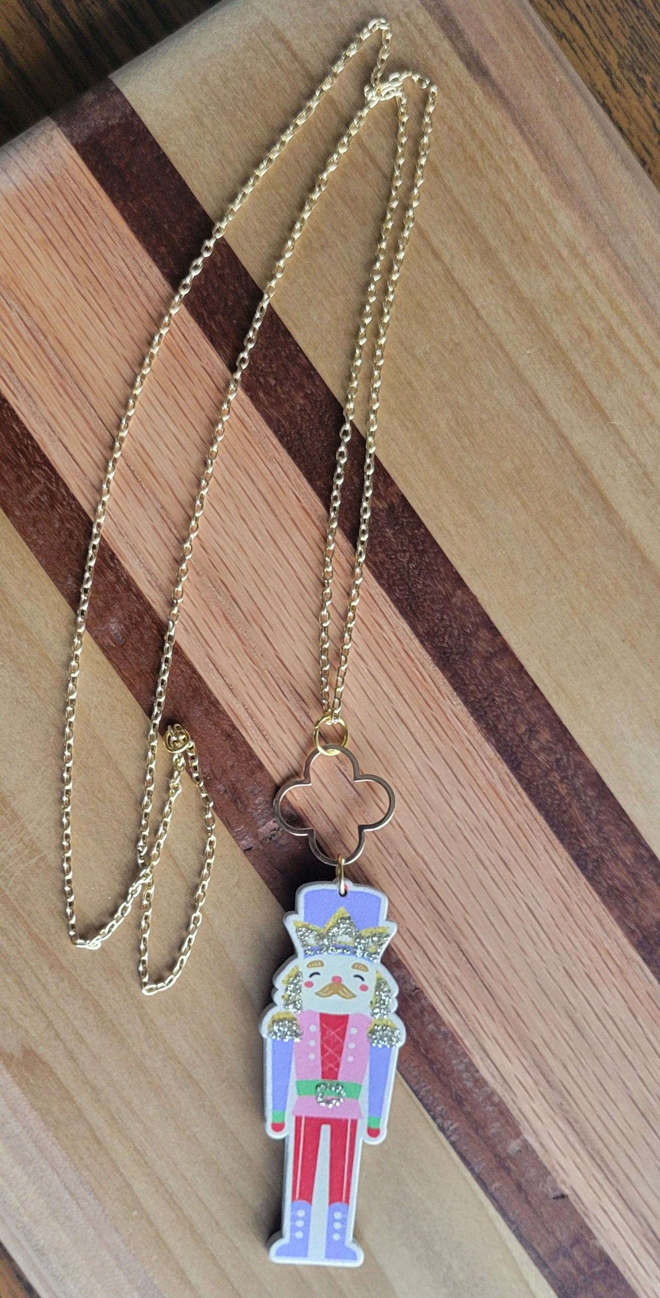 Purple Holiday Nutcracker Necklaces