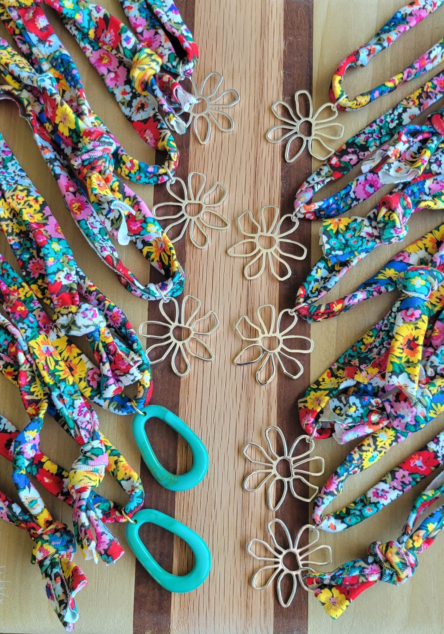 Floral Fabric Scarf