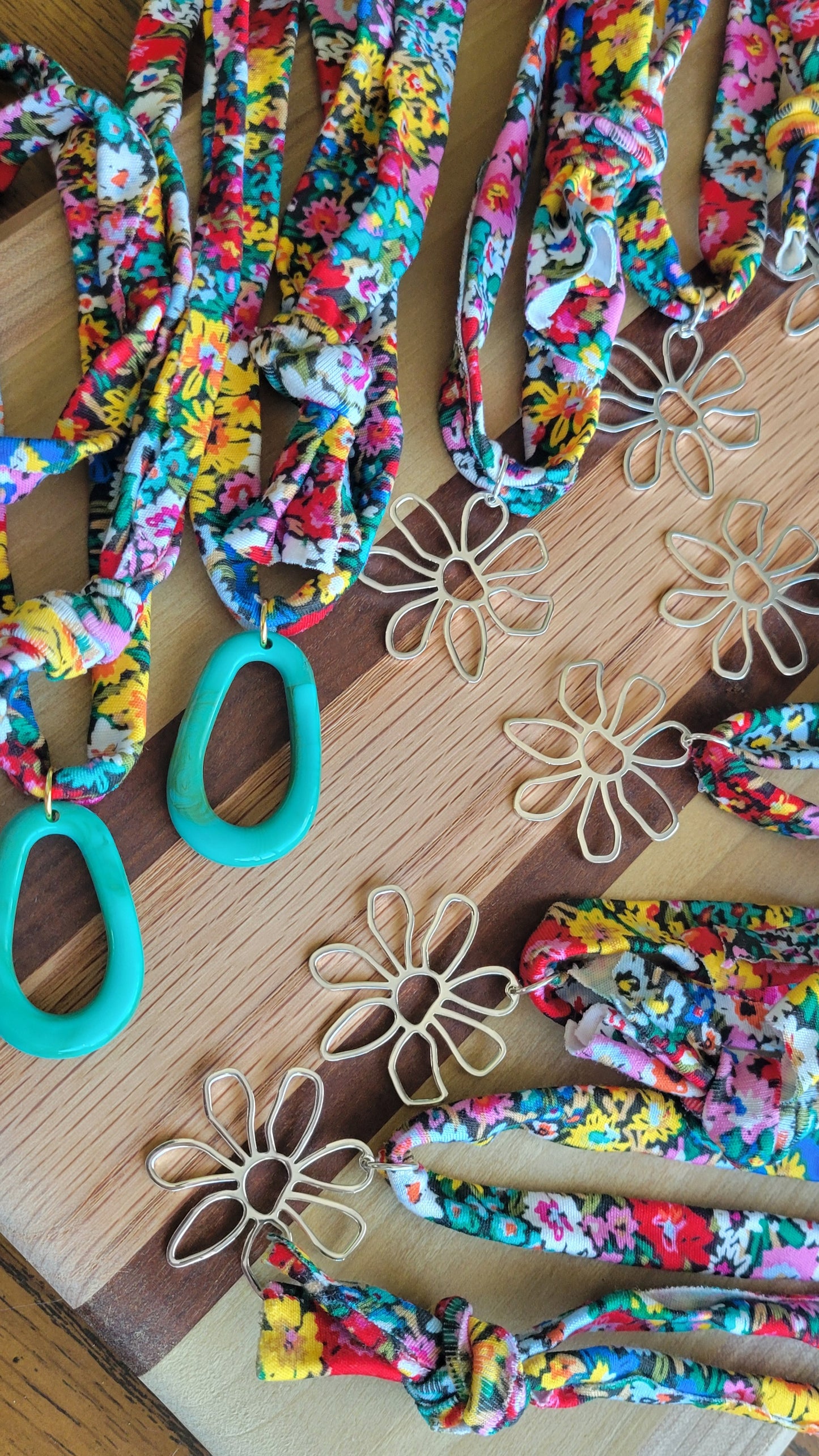 Floral Fabric Scarf