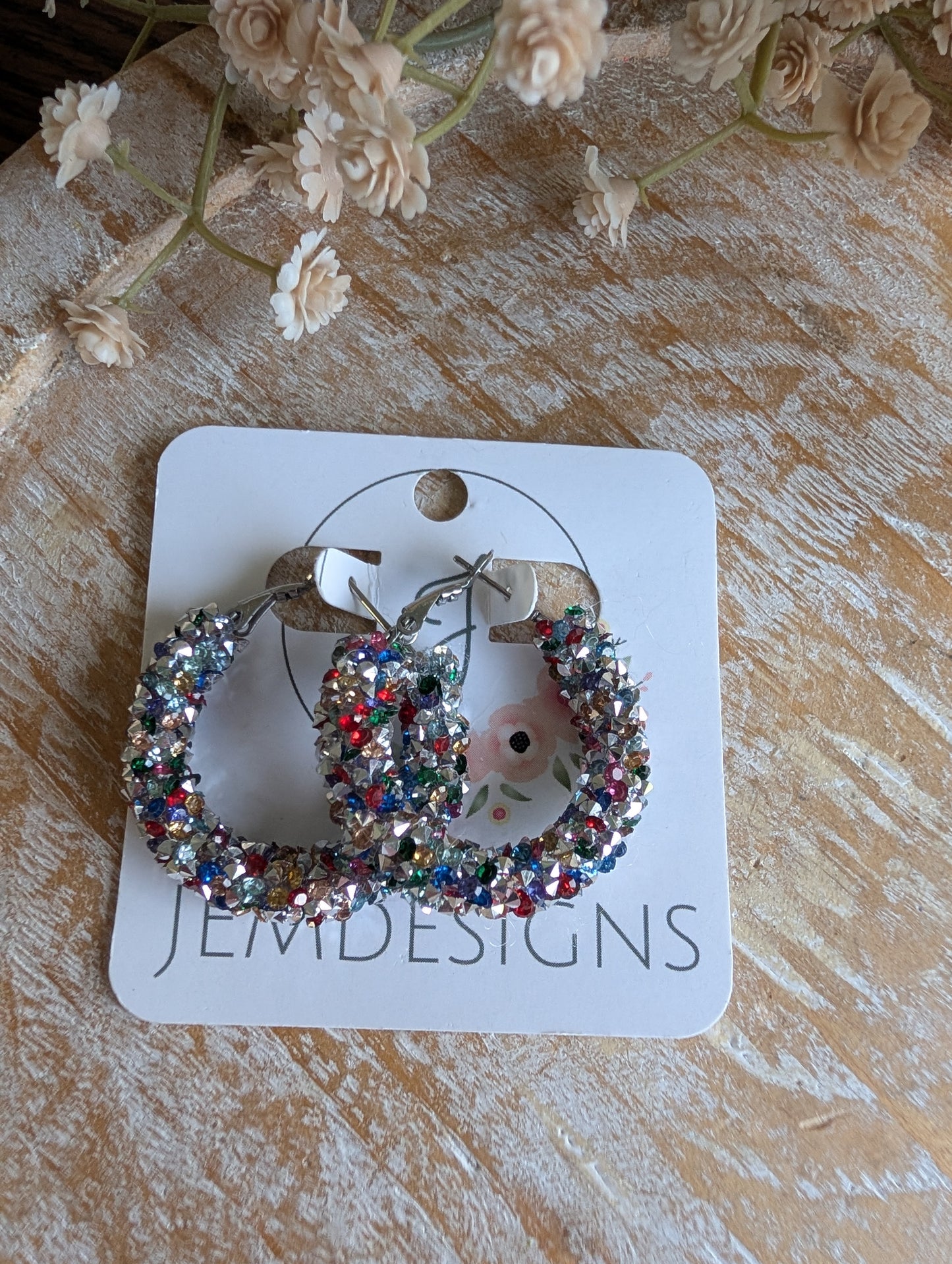 Kaleidoscope Hoop Earrings