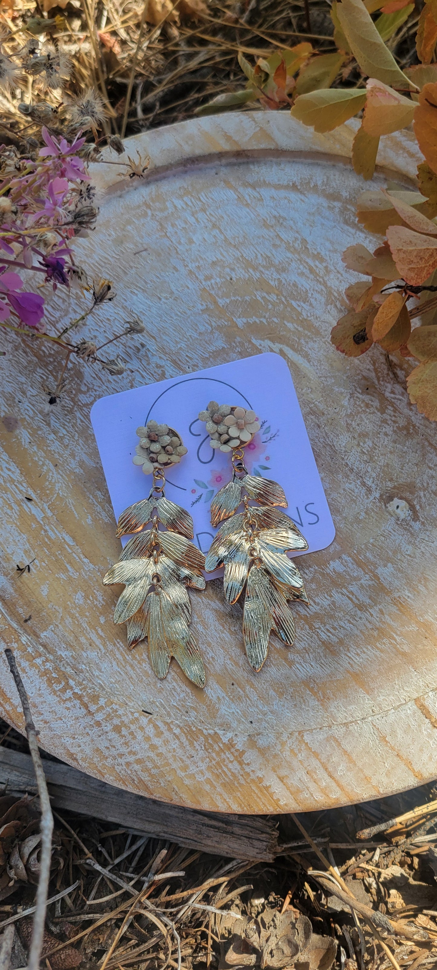 Golden Leaves Earrings