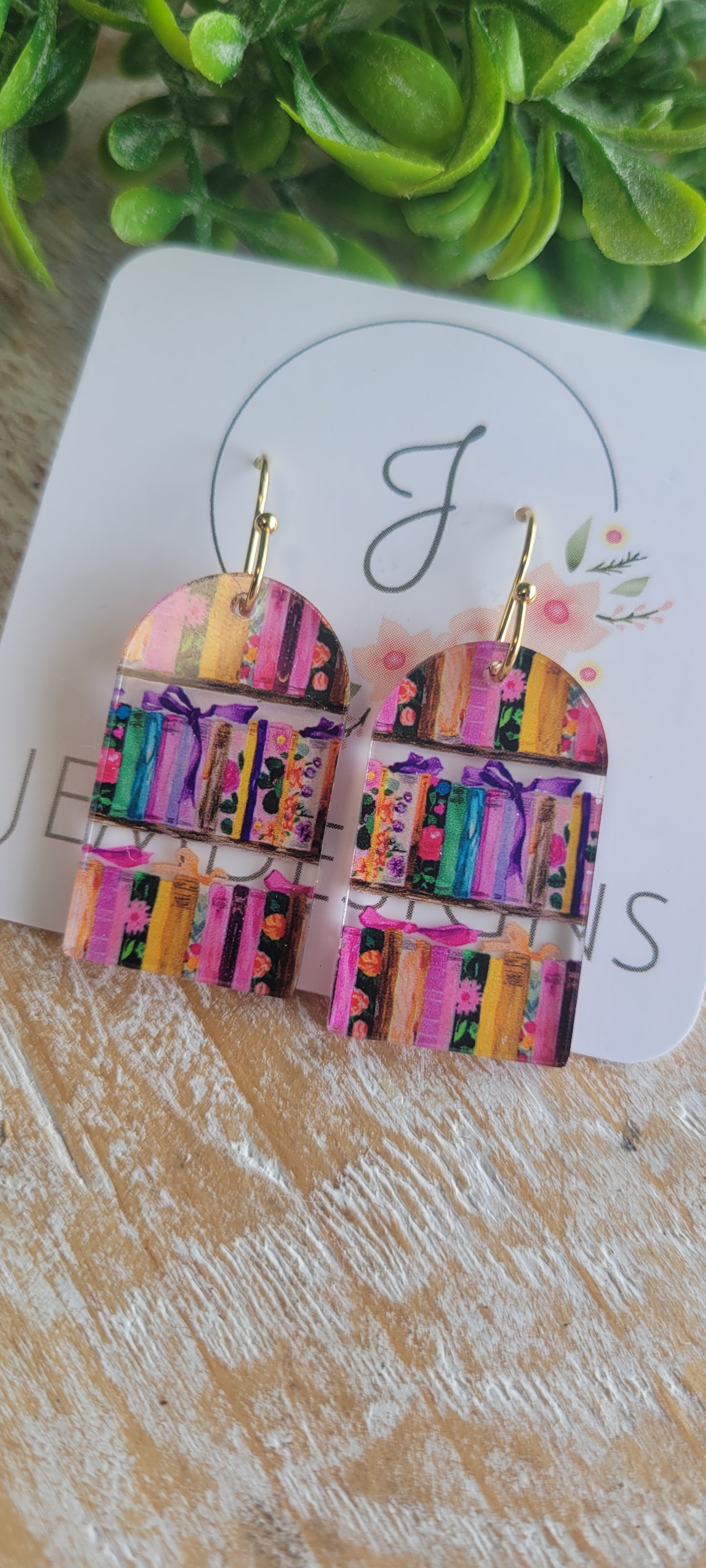 Book Earrings
