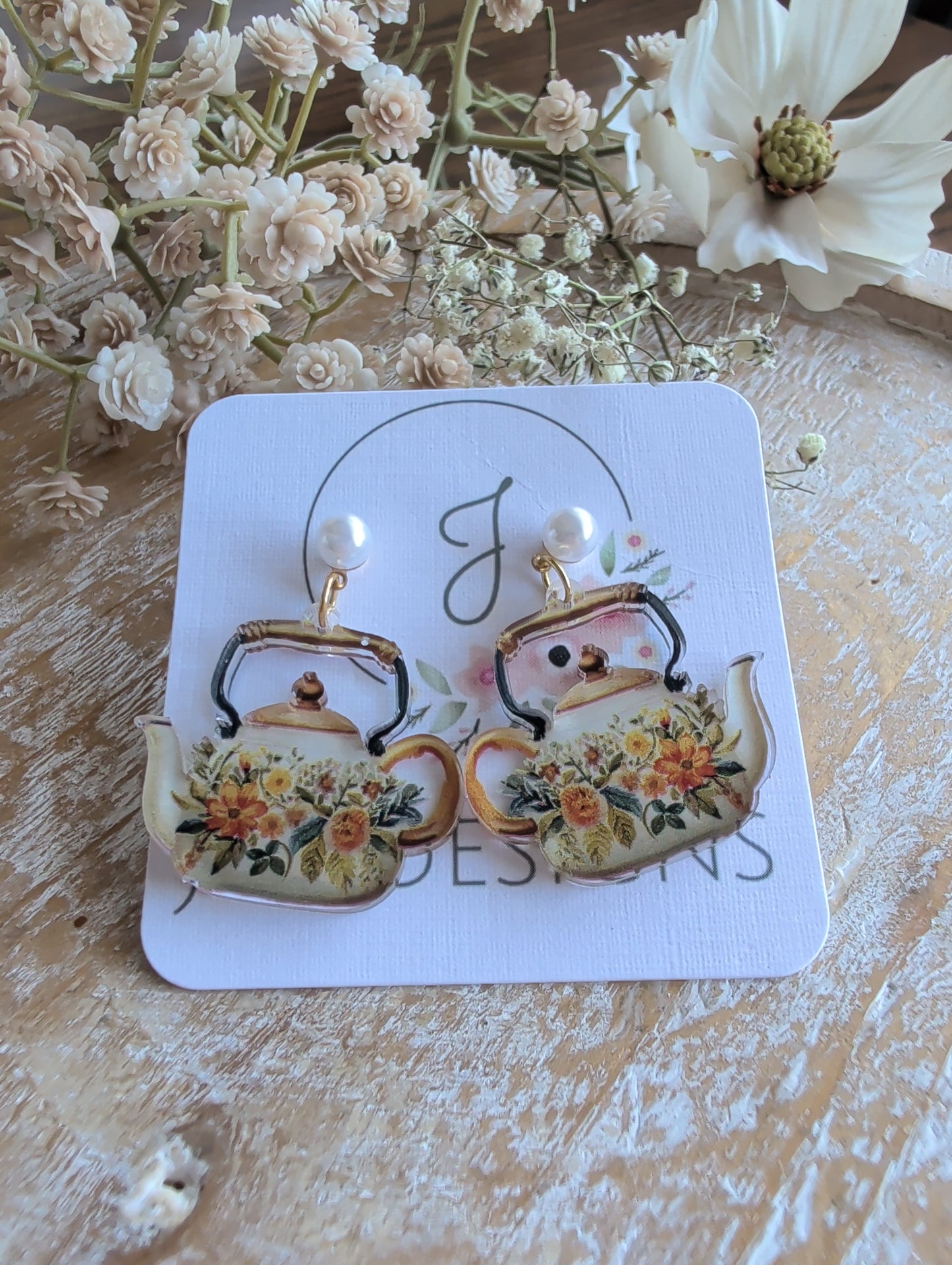 Teapot Earrings