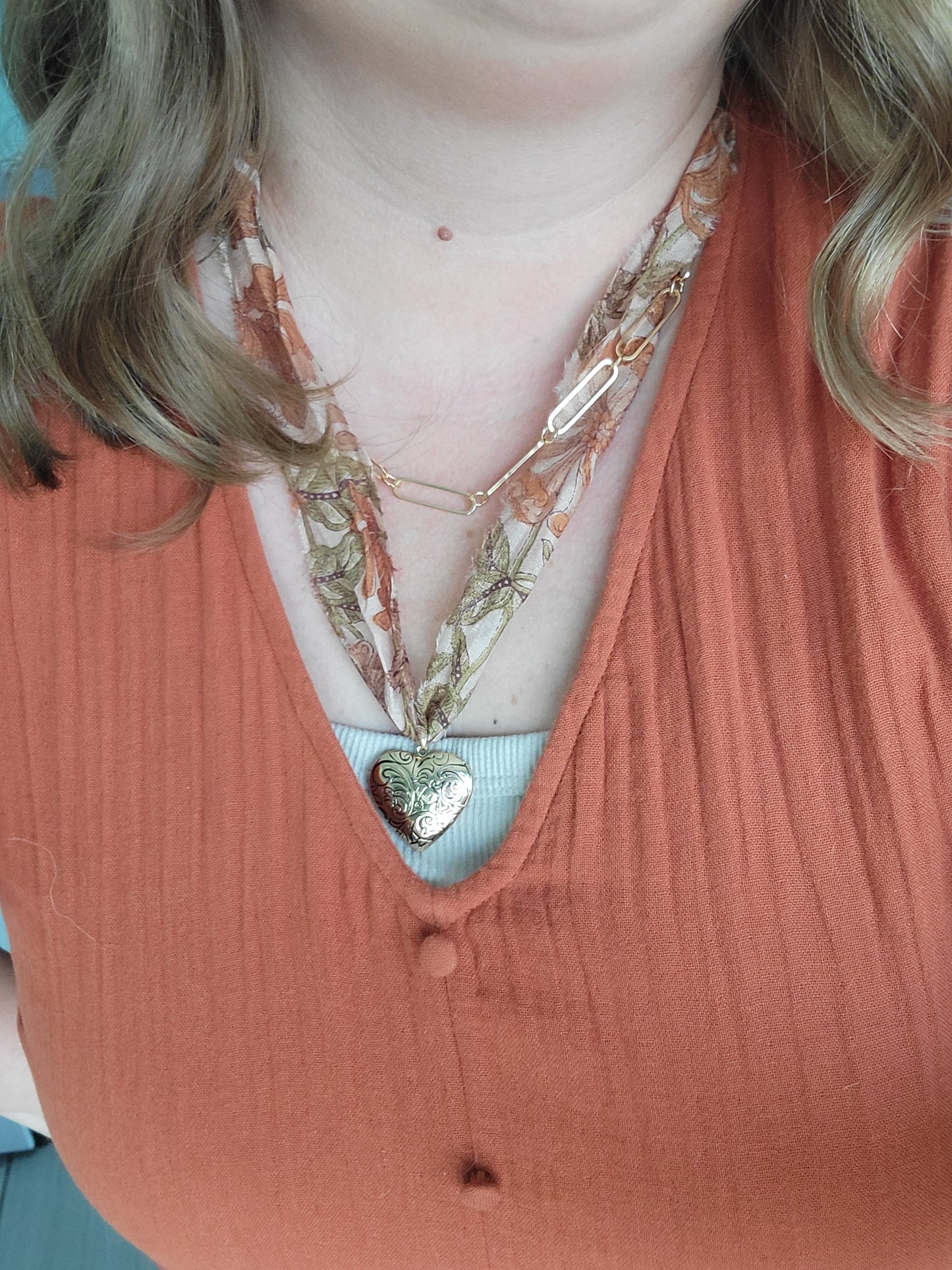 Layered Scarf Necklace