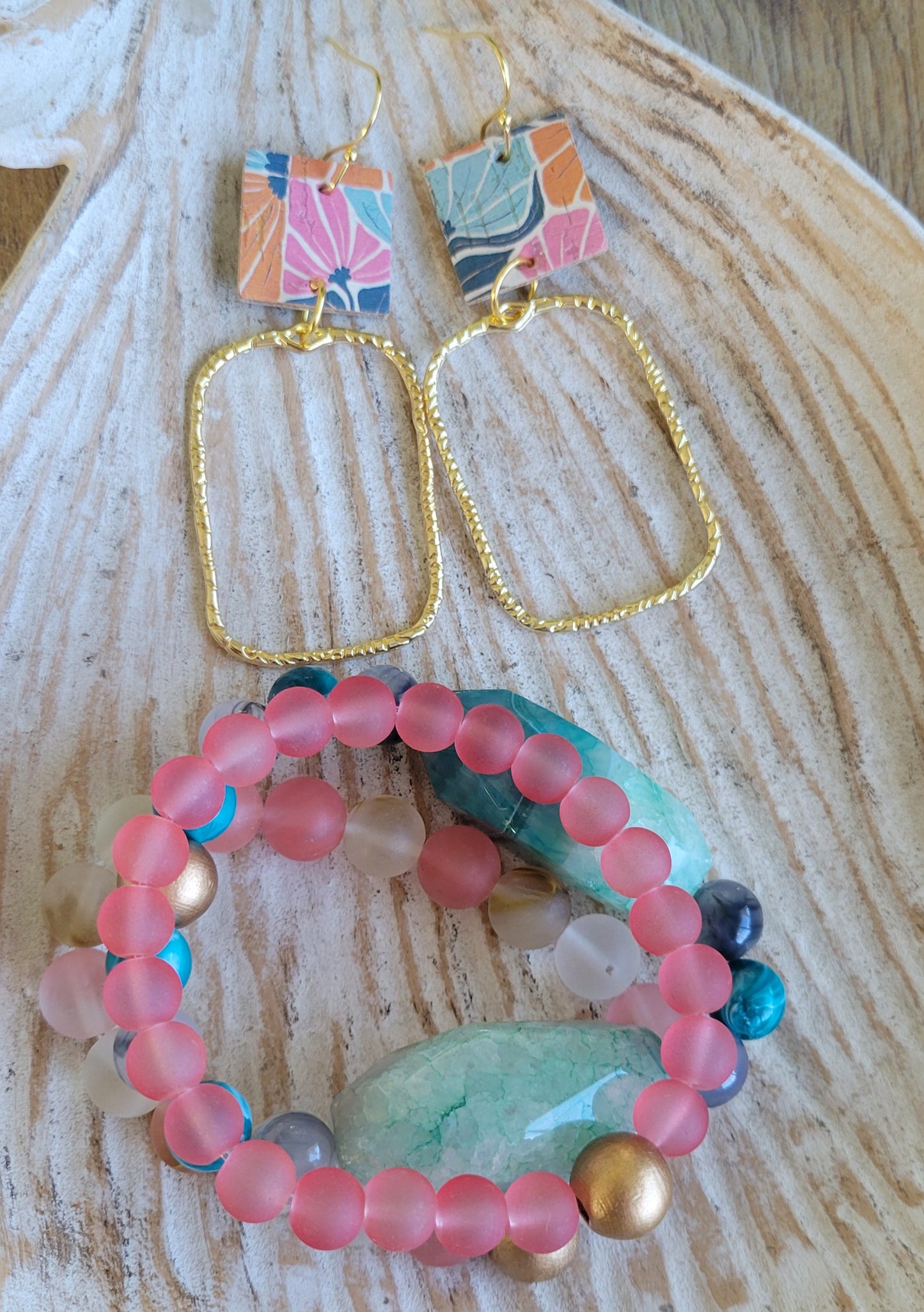 Meadow Breeze Rectangle Earrings