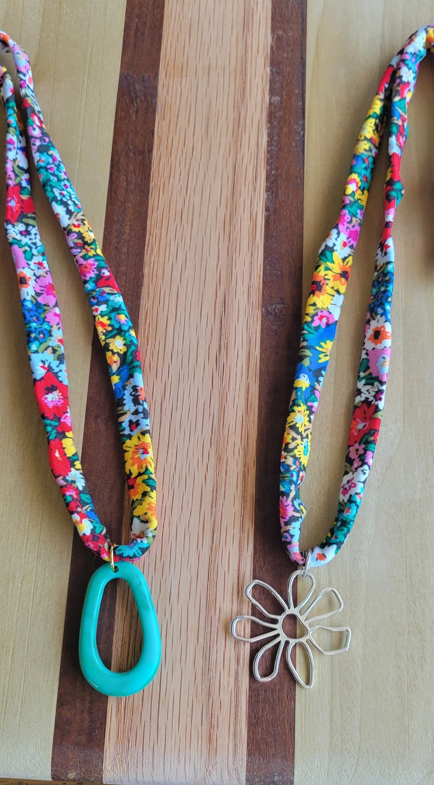 Floral Fabric Scarf