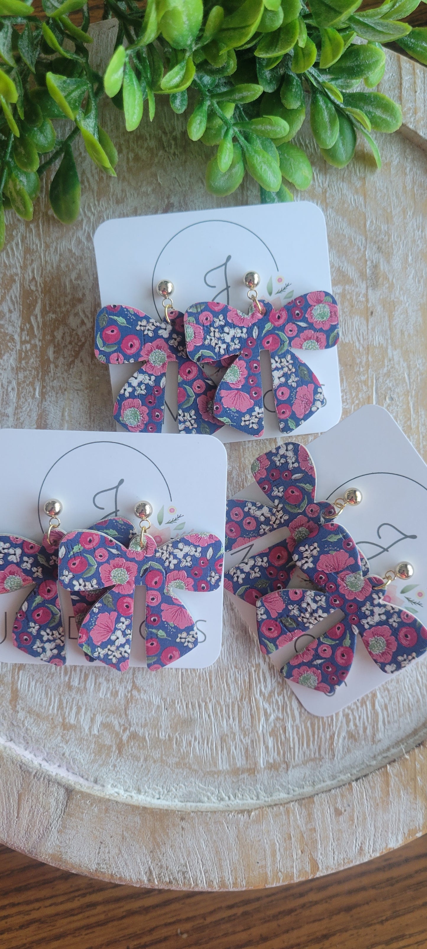 Floral Bow Earrings