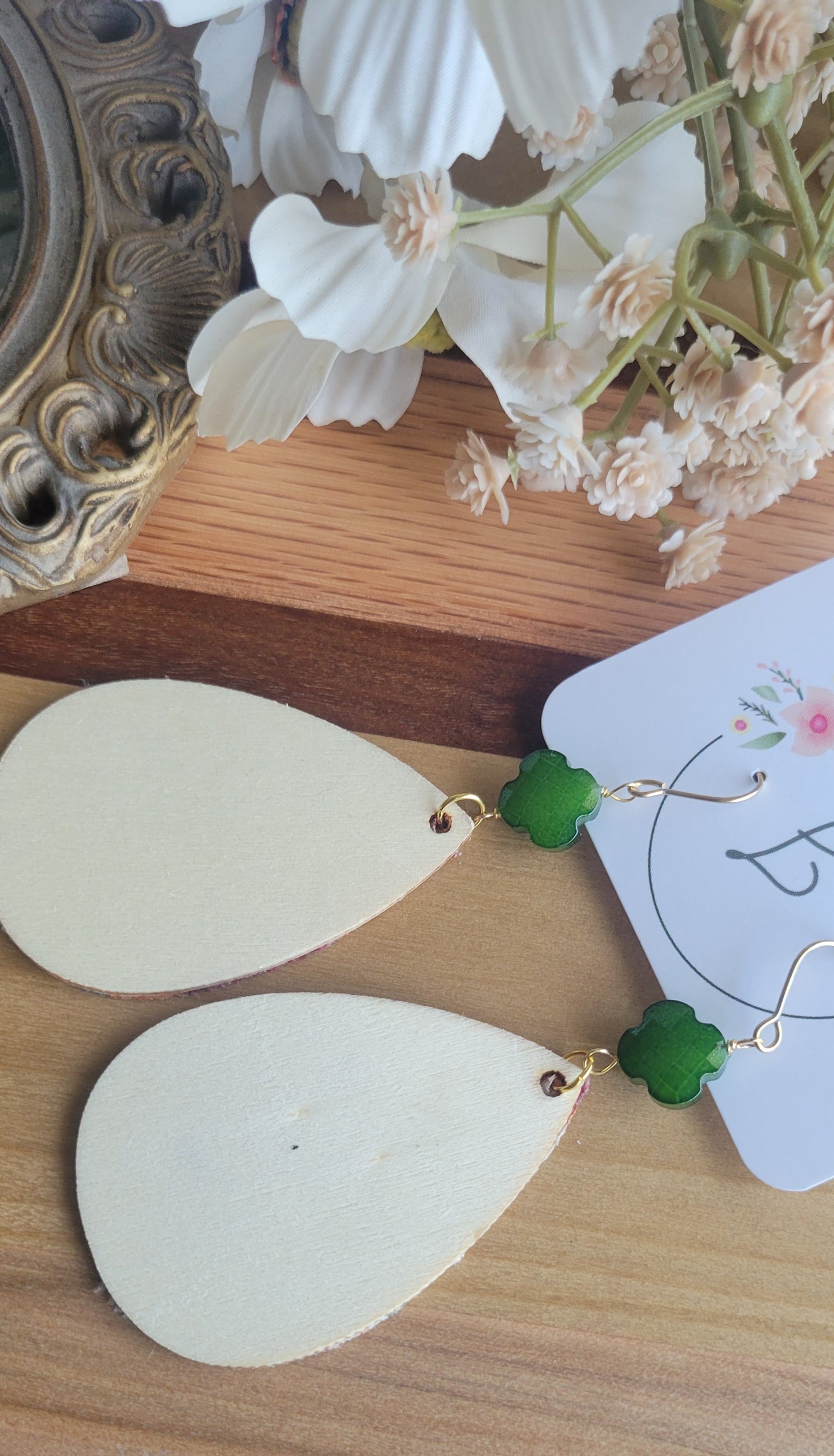 Autumn Floral Fabric Earrings