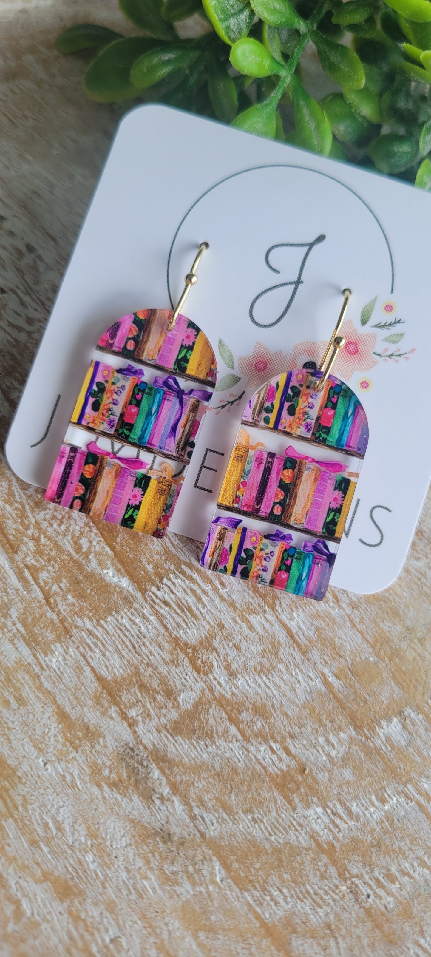 Book Earrings