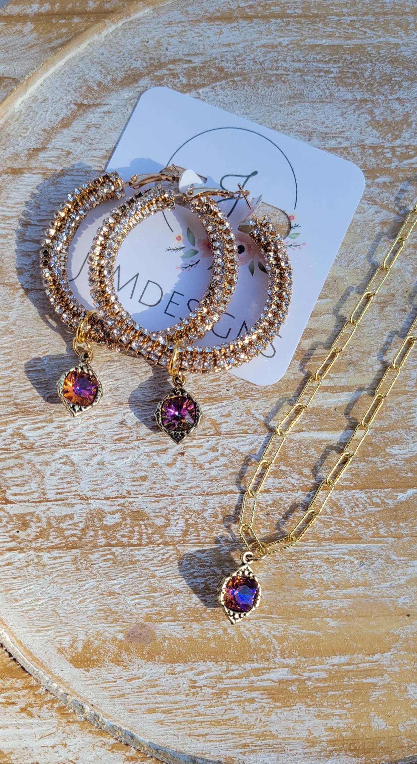 Radiant Elegance Necklace and Earrings