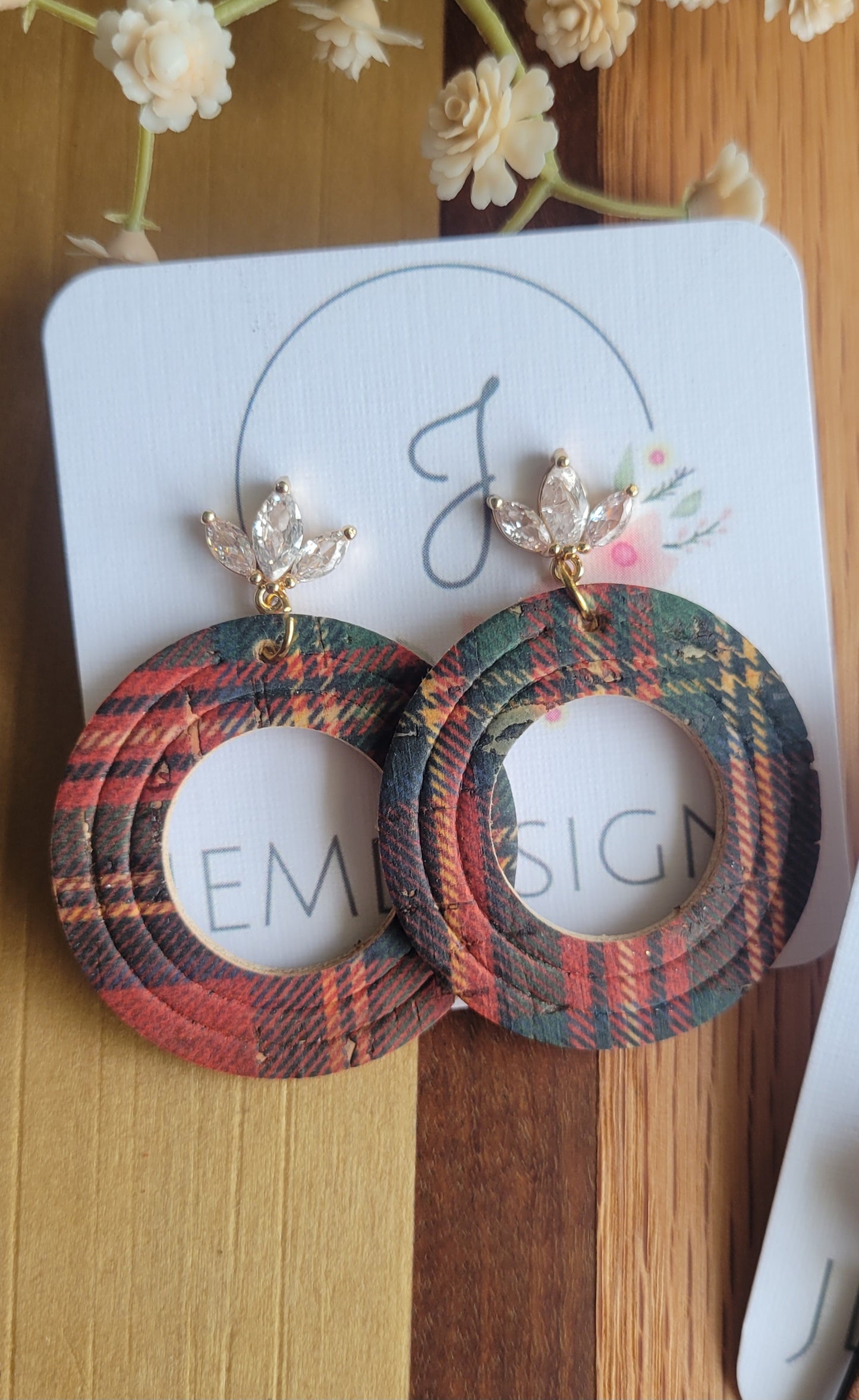Christmas Plaid Earrings