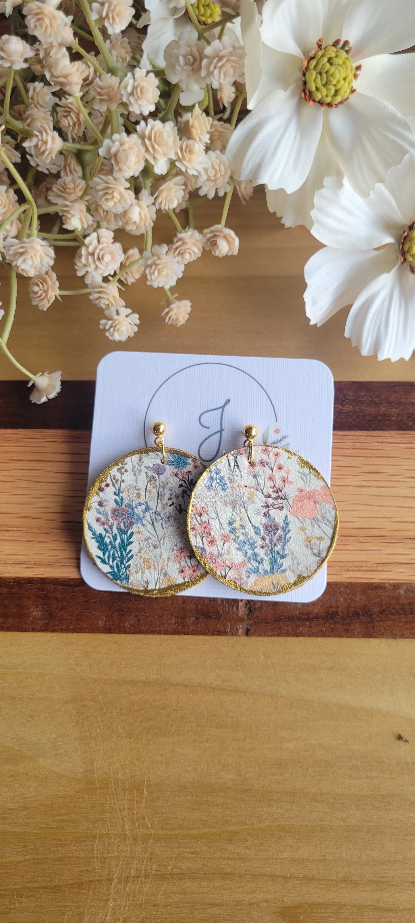 Whispers of Autumn Floral Earrings