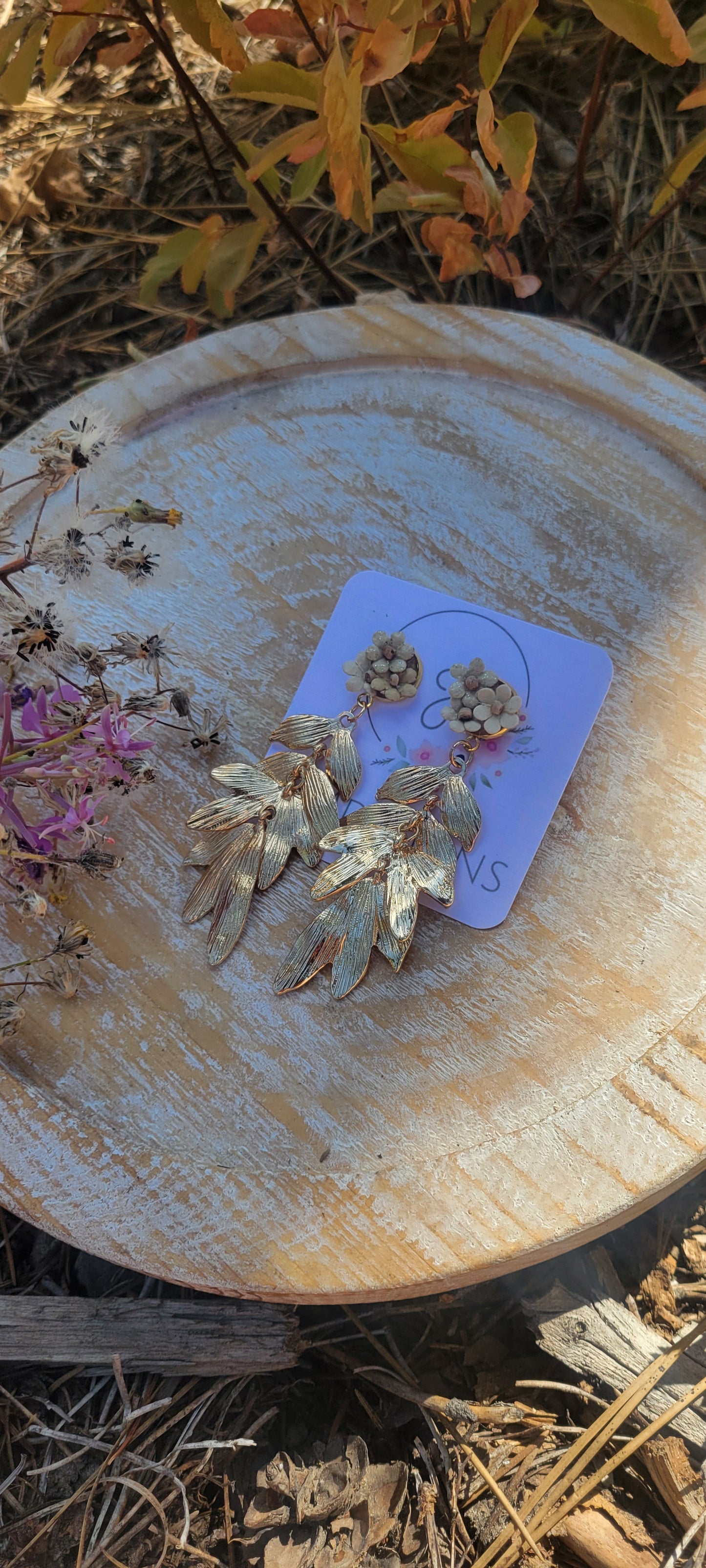 Golden Leaves Earrings