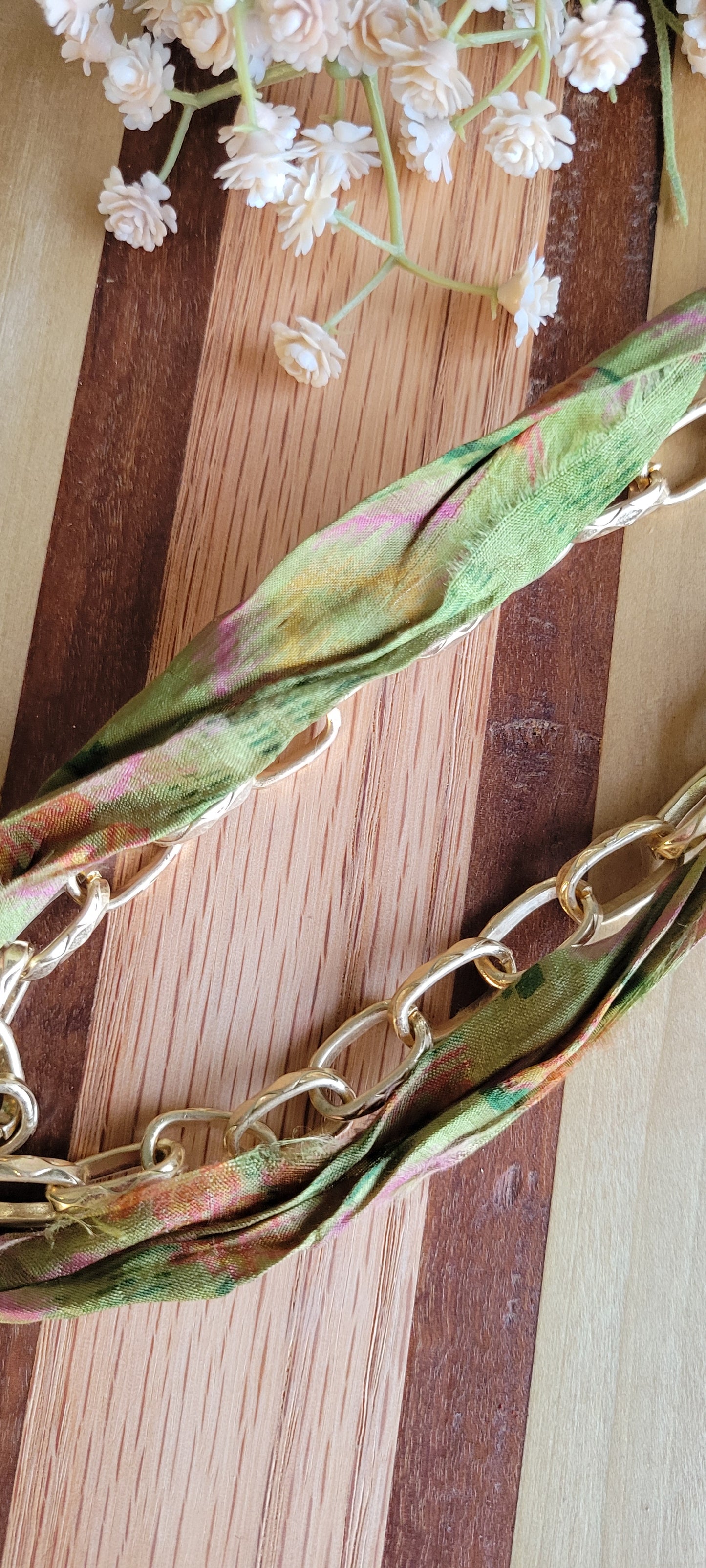 Carved Serpentine Pendant Necklace