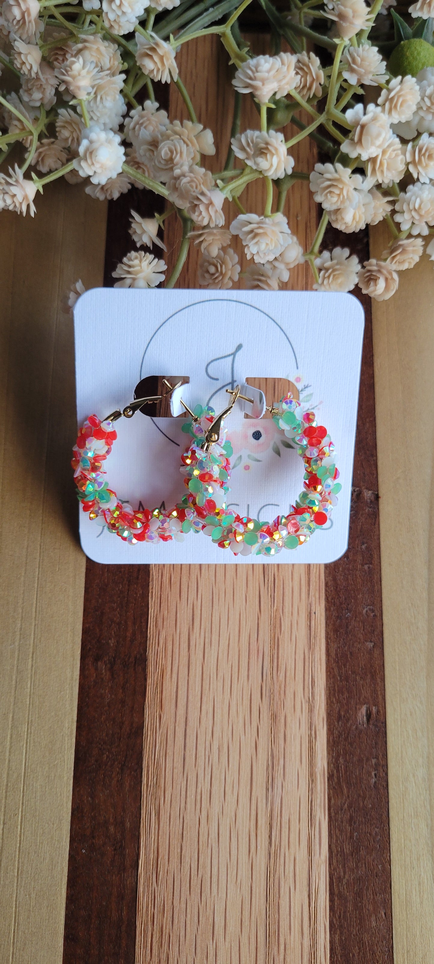 Christmas Glitter Earrings