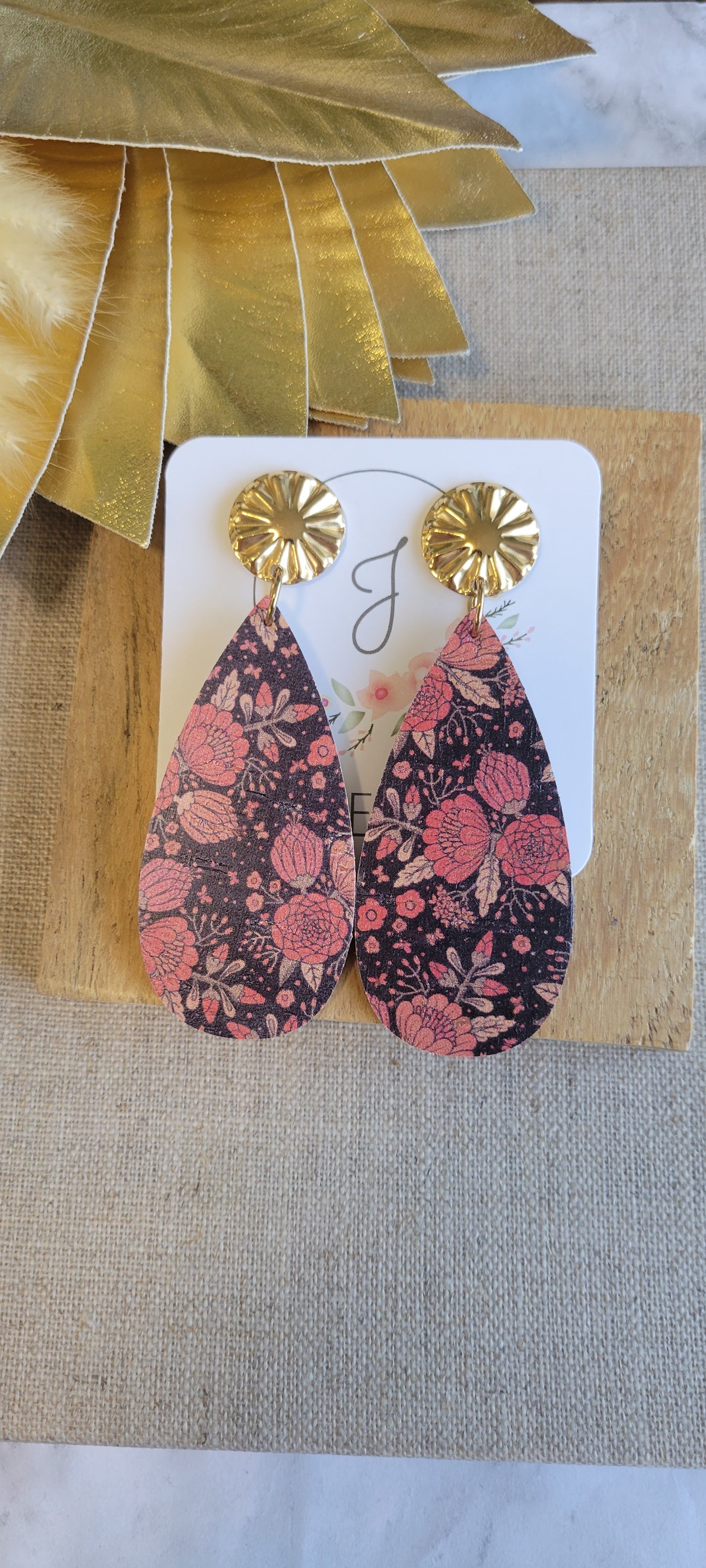 Vintage Fall Teardrop Earrings