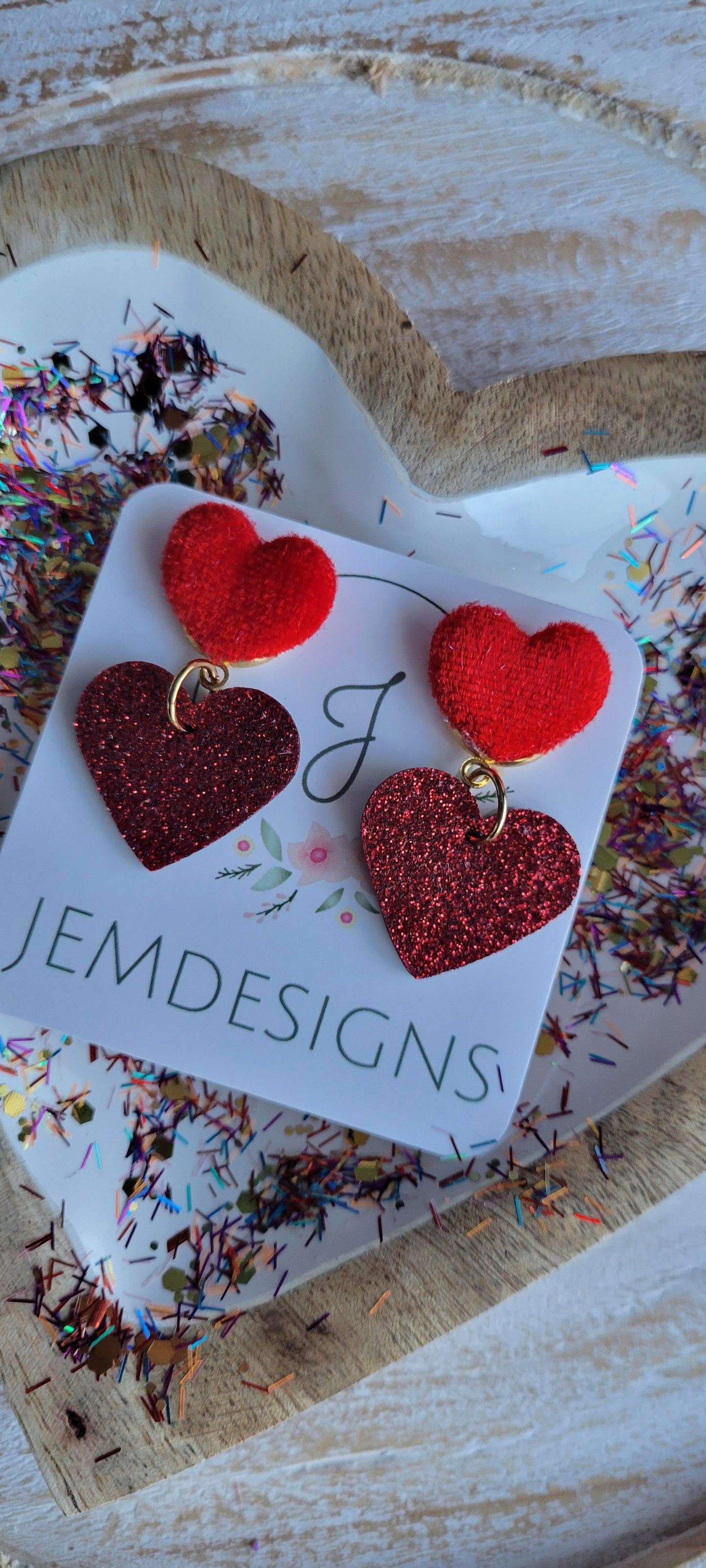 Red Heart Earrings