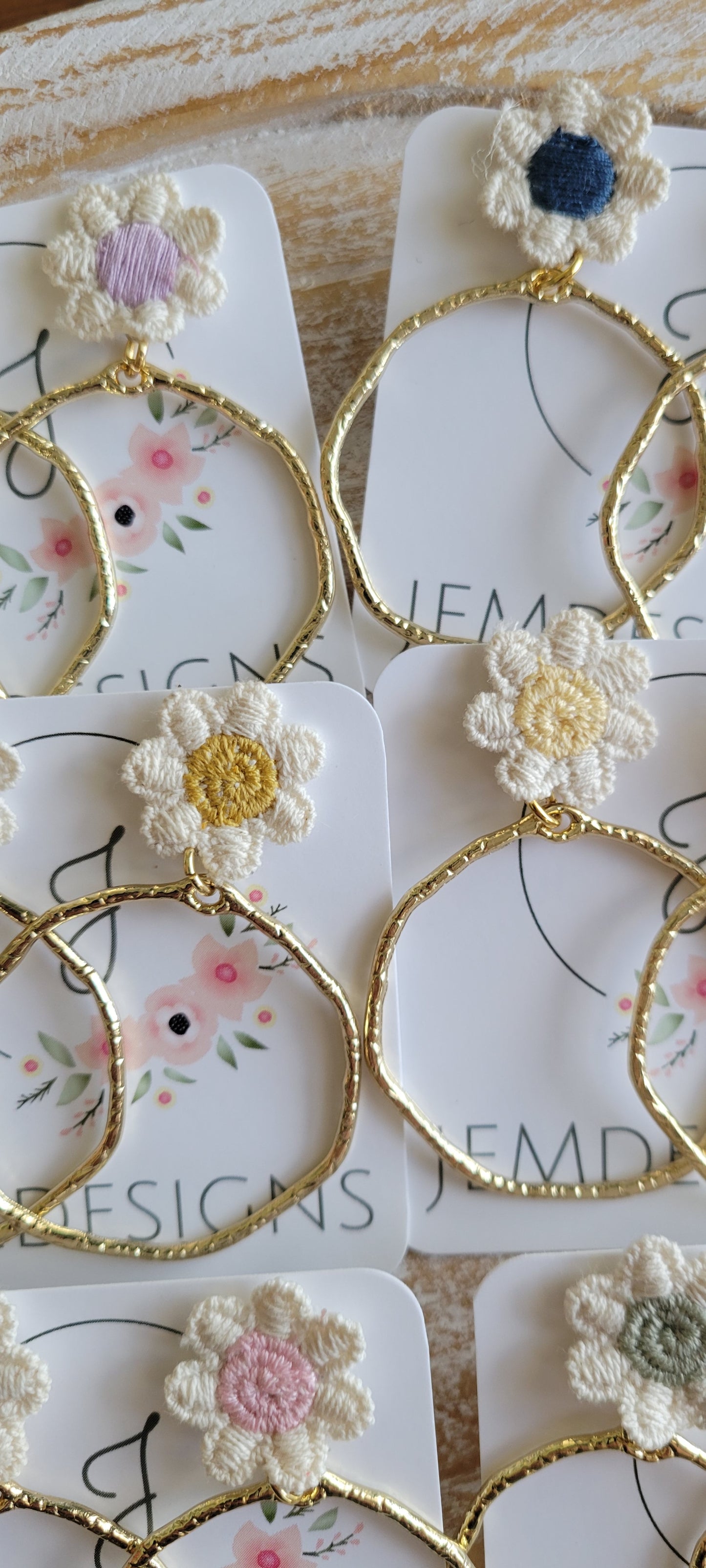 Daisy Circle Earrings