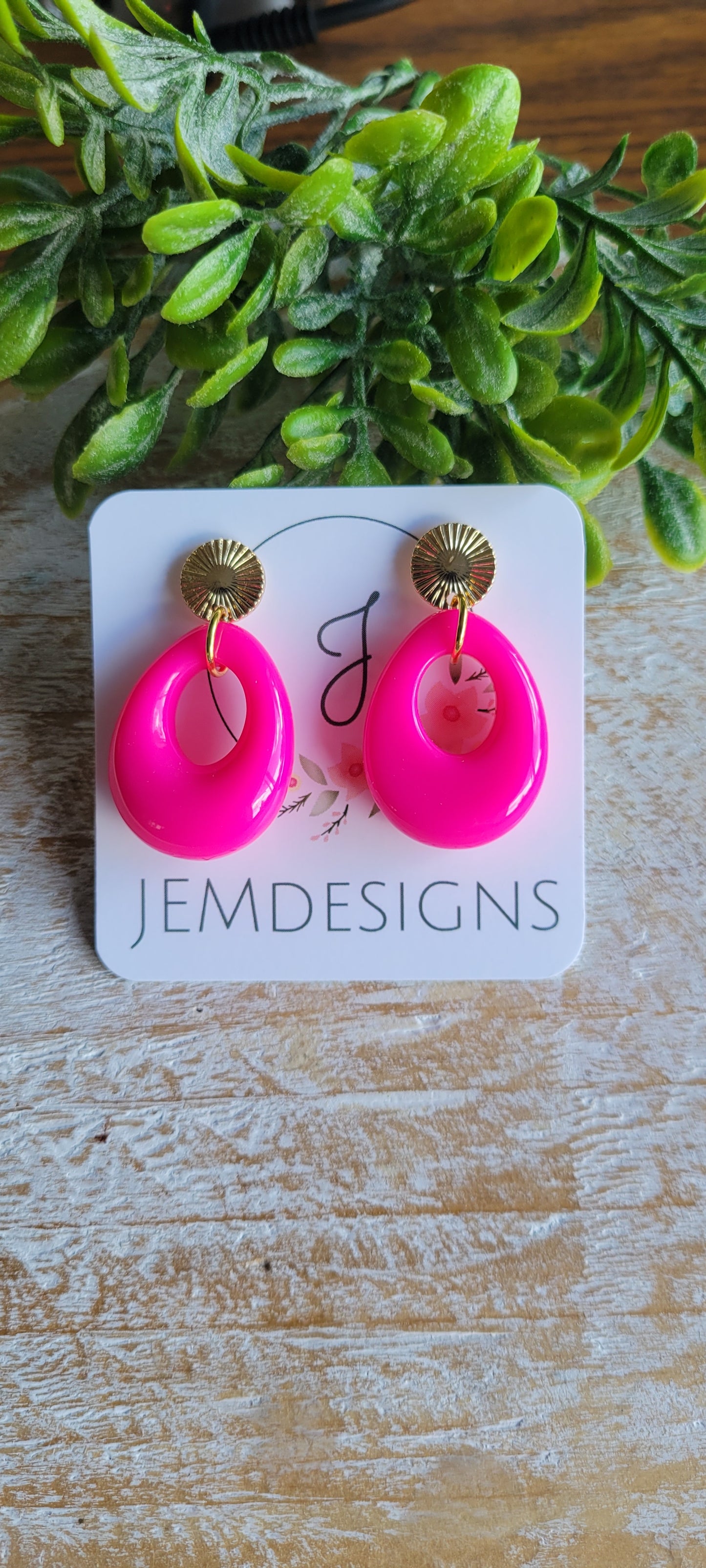 Hot Pink Earrings