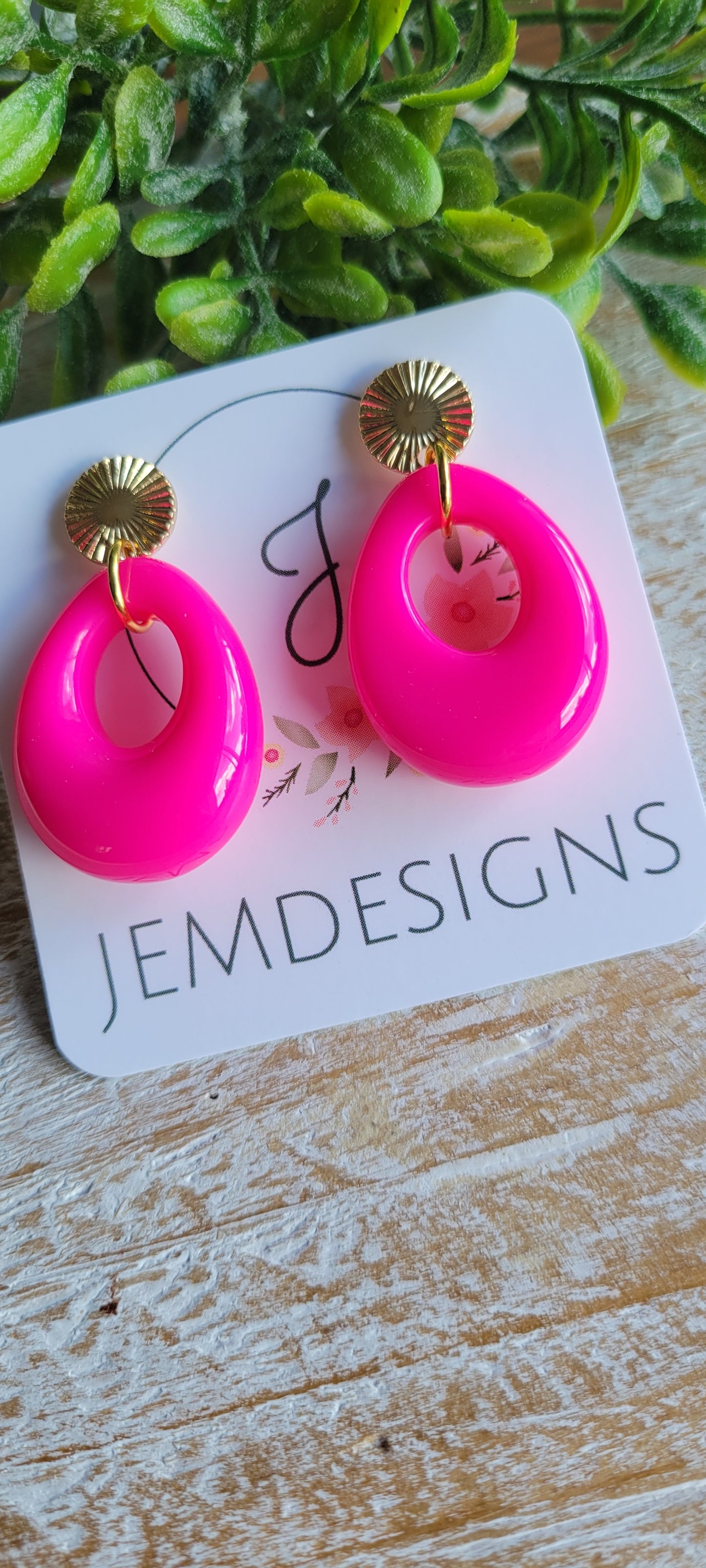 Hot Pink Earrings