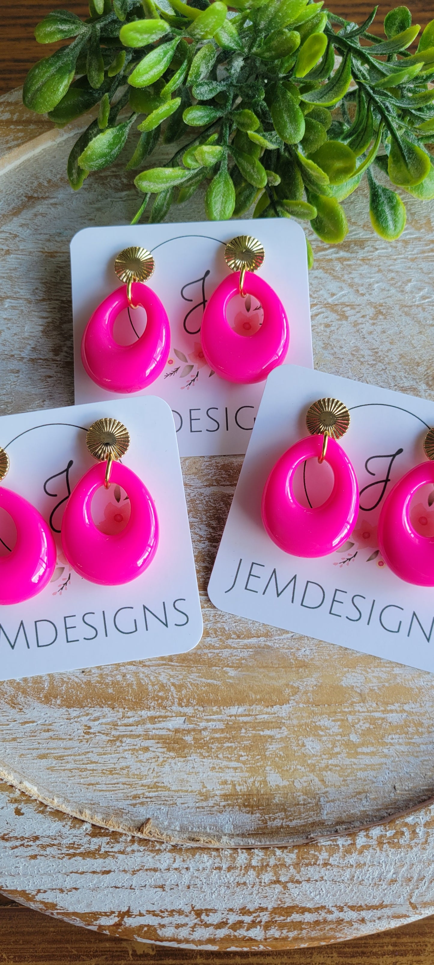 Hot Pink Earrings