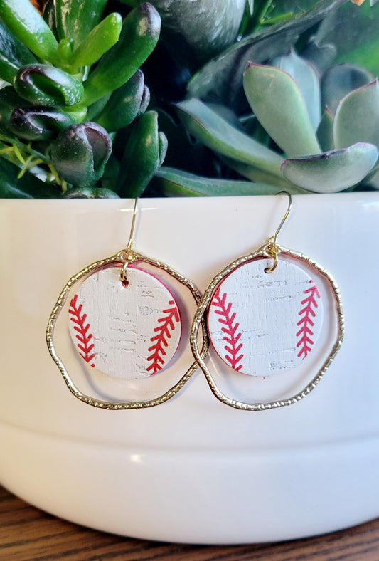 Baseball Earrings