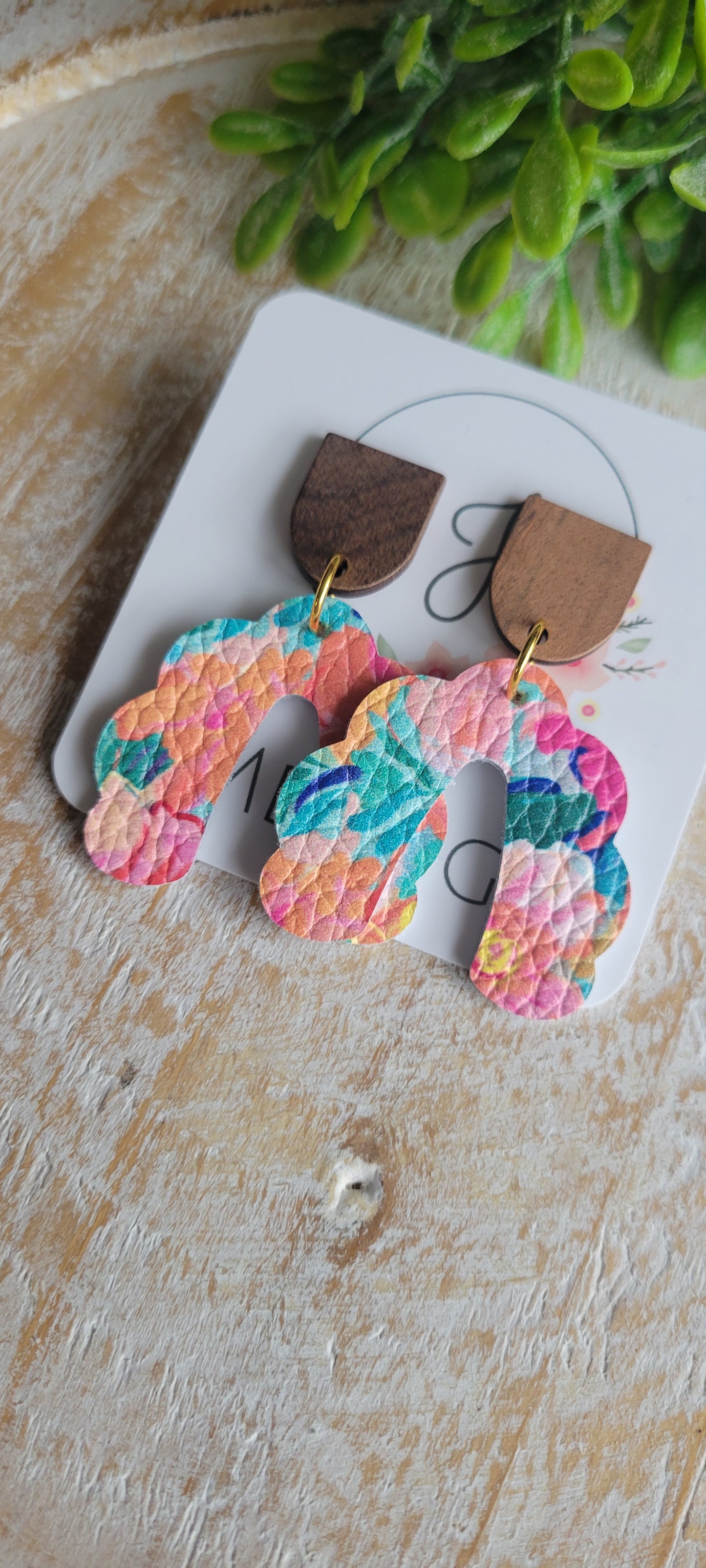 Ellie Earrings in Bright Floral