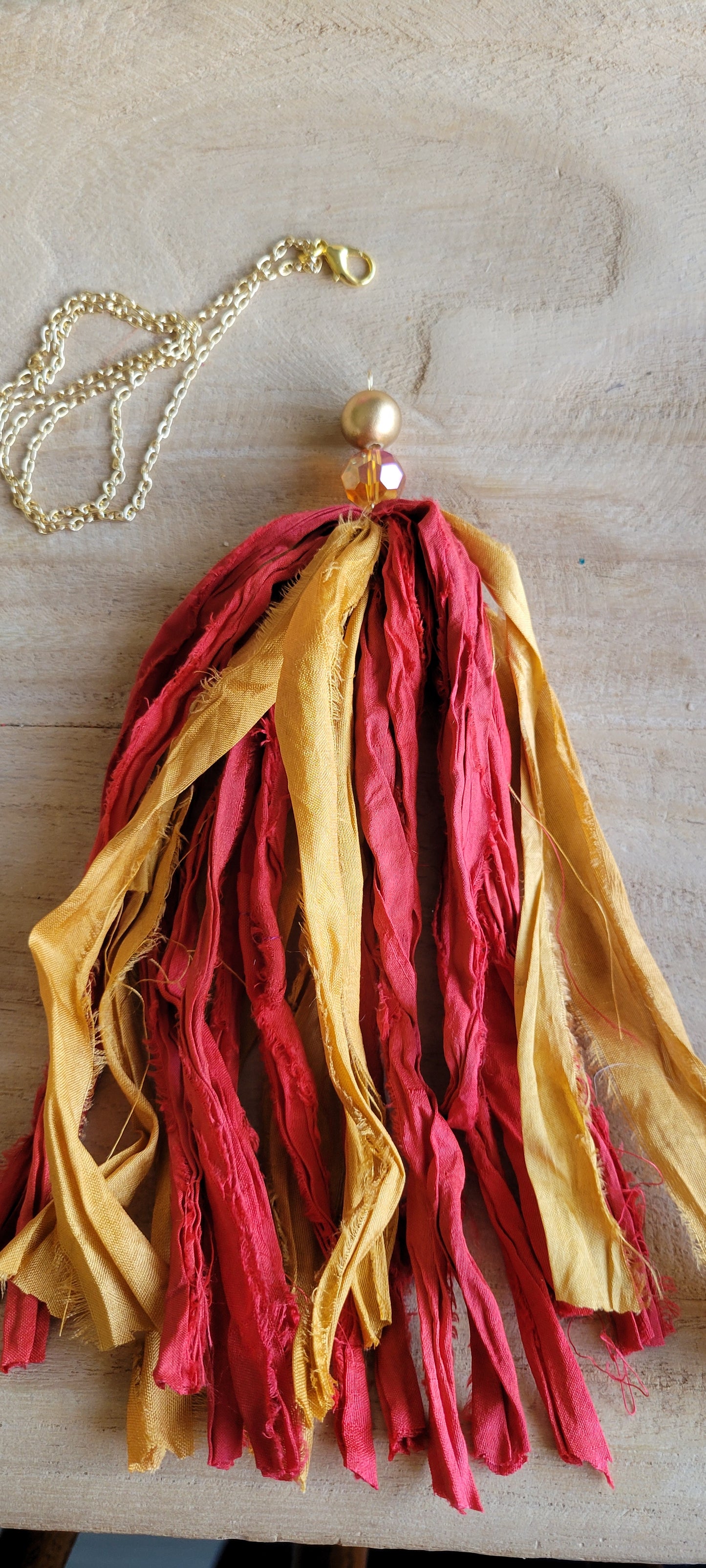 Garnet and Gold Tassel