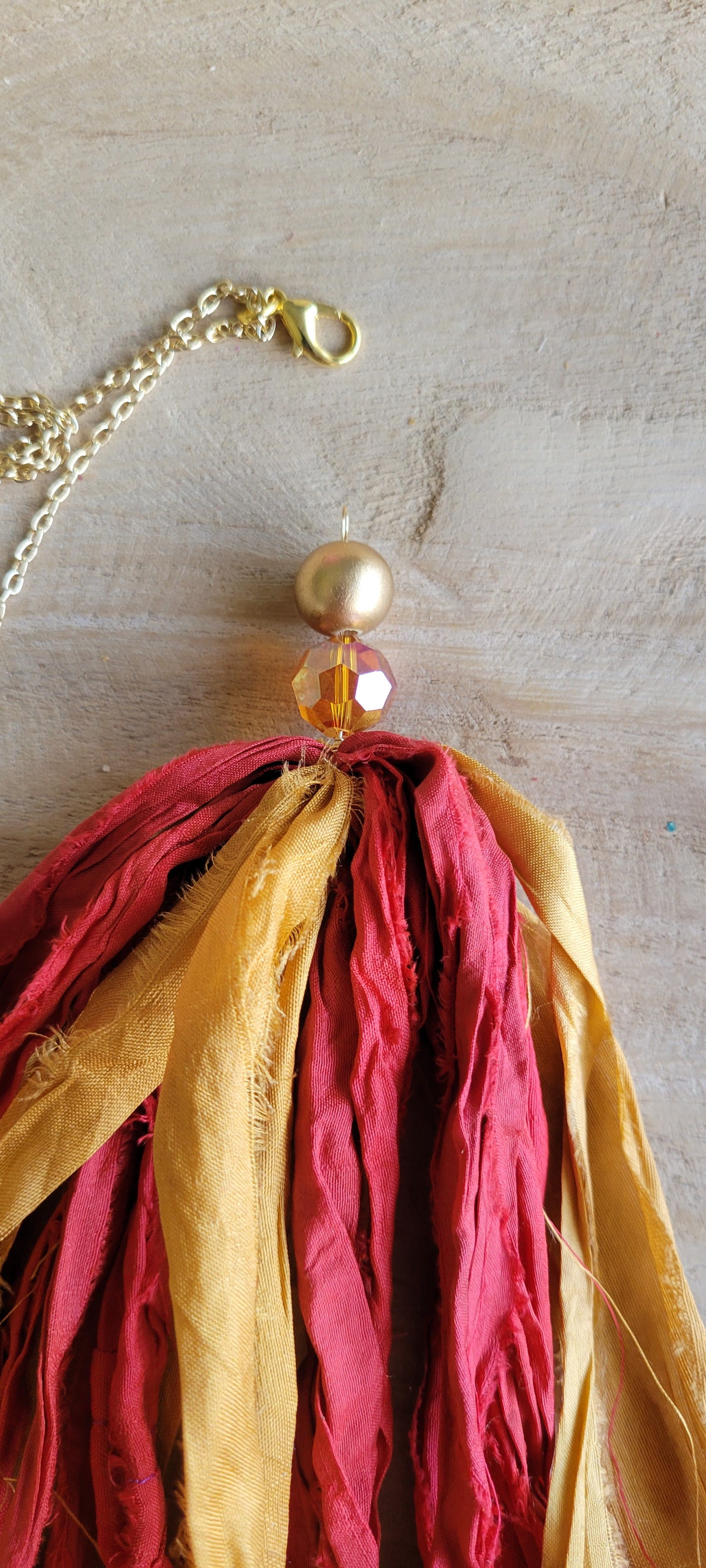 Garnet and Gold Tassel