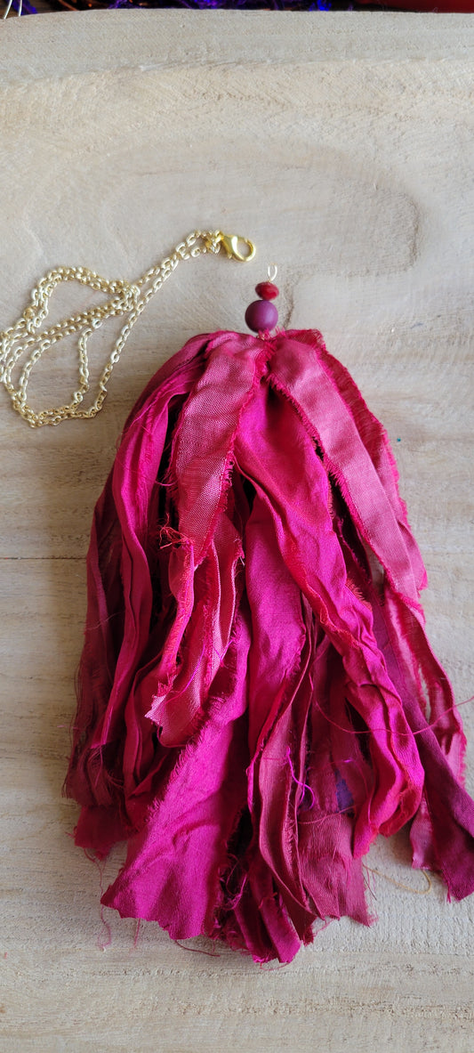 Bright Burgundy Tassel