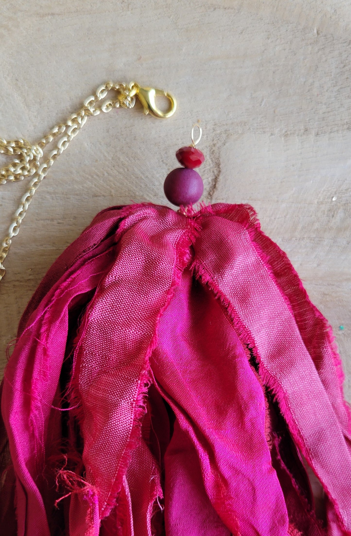 Bright Burgundy Tassel