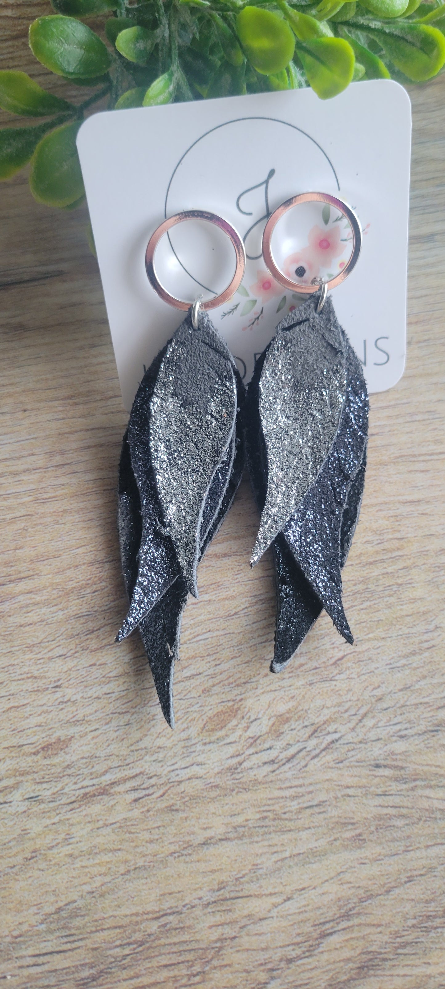 Silver Feather Earrings