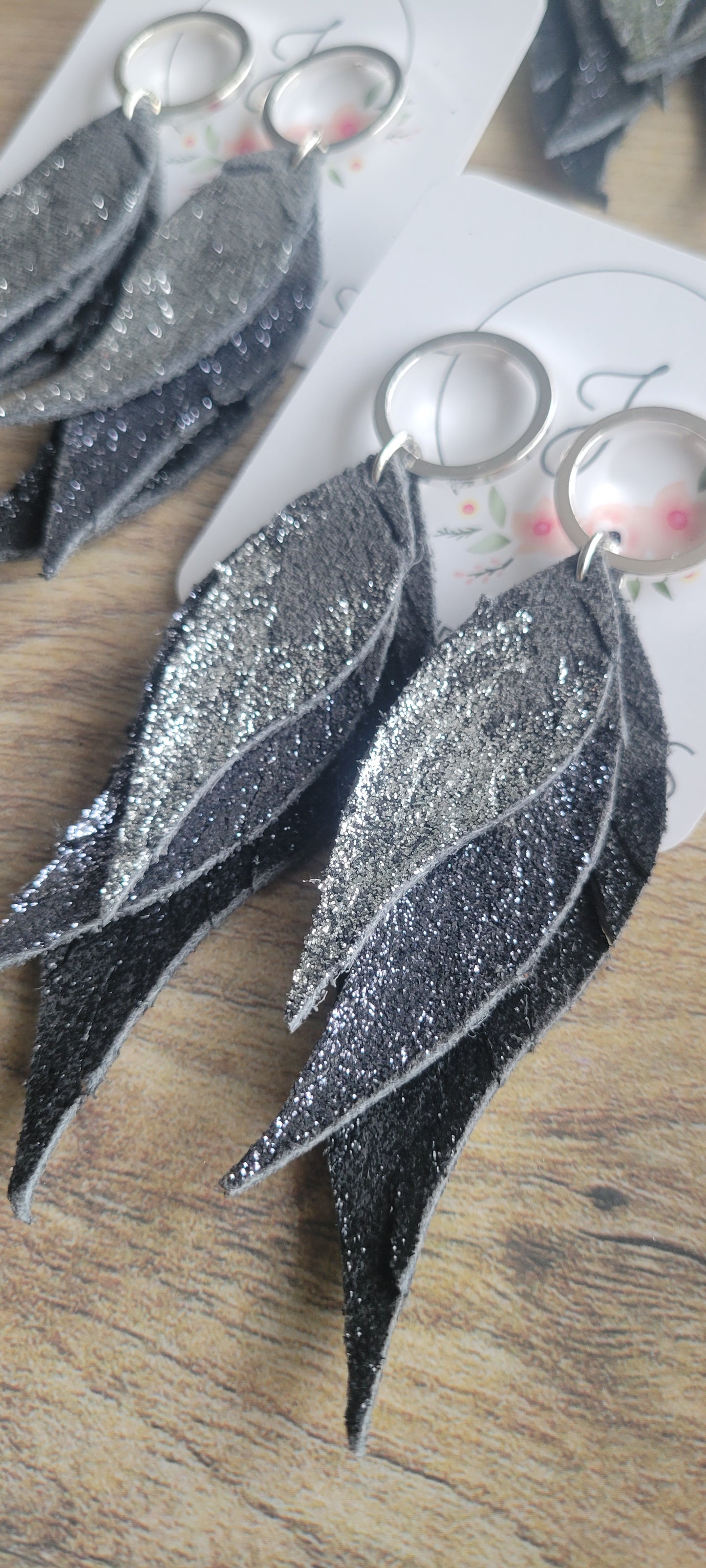 Silver Feather Earrings