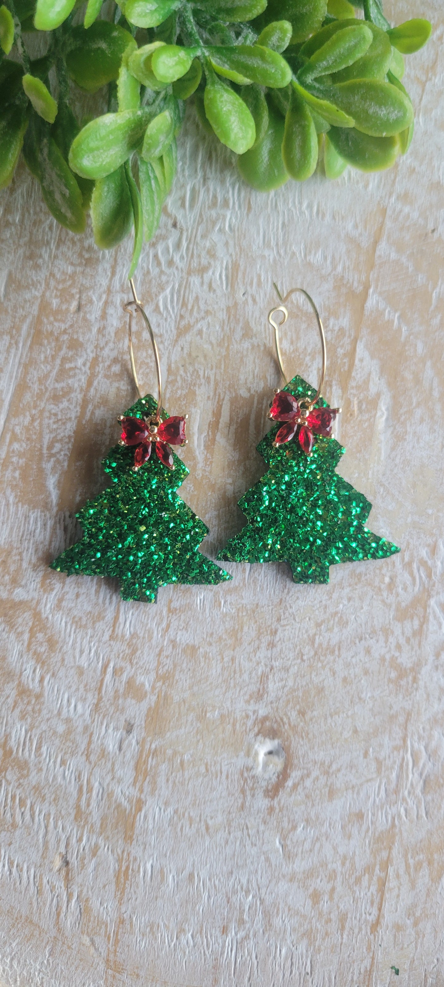 Bow and Tree Earrings