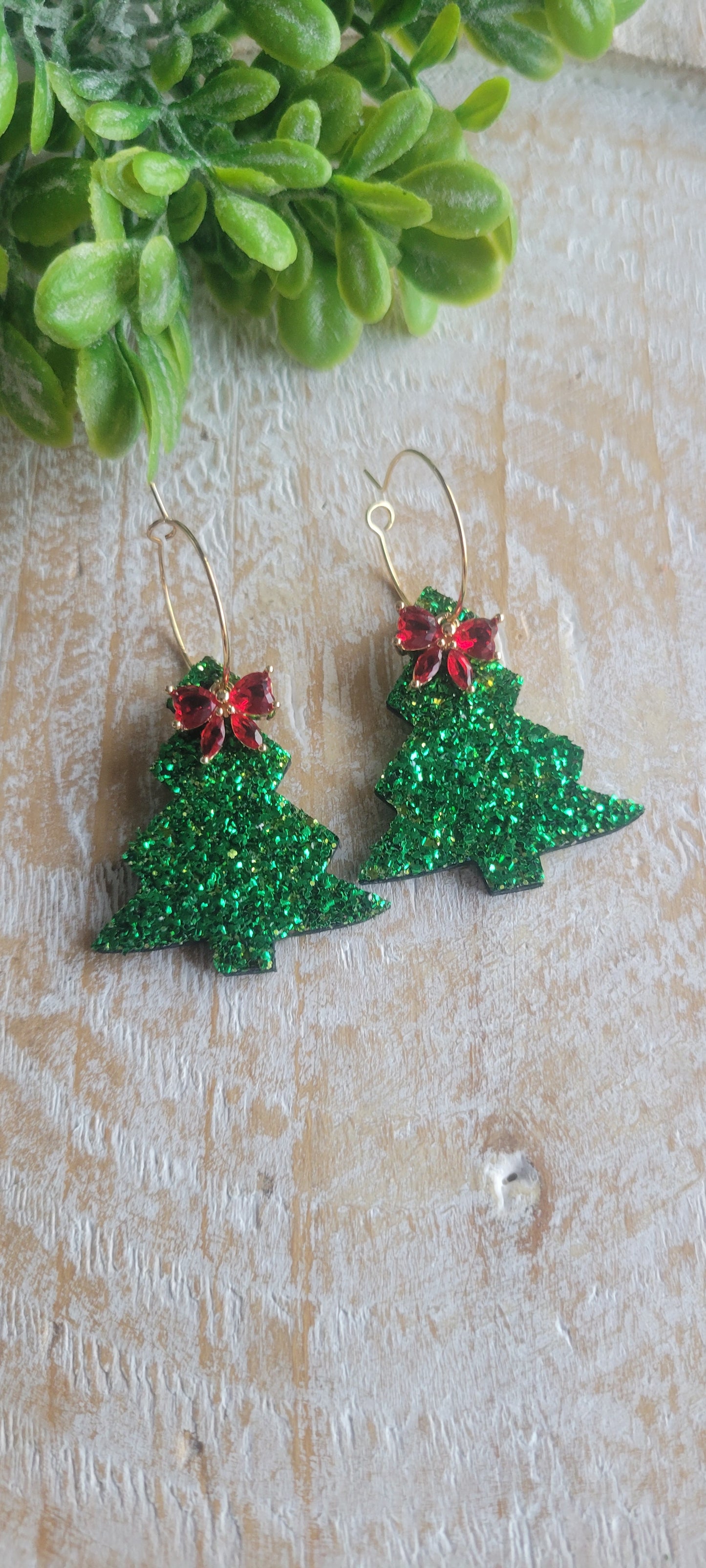 Bow and Tree Earrings