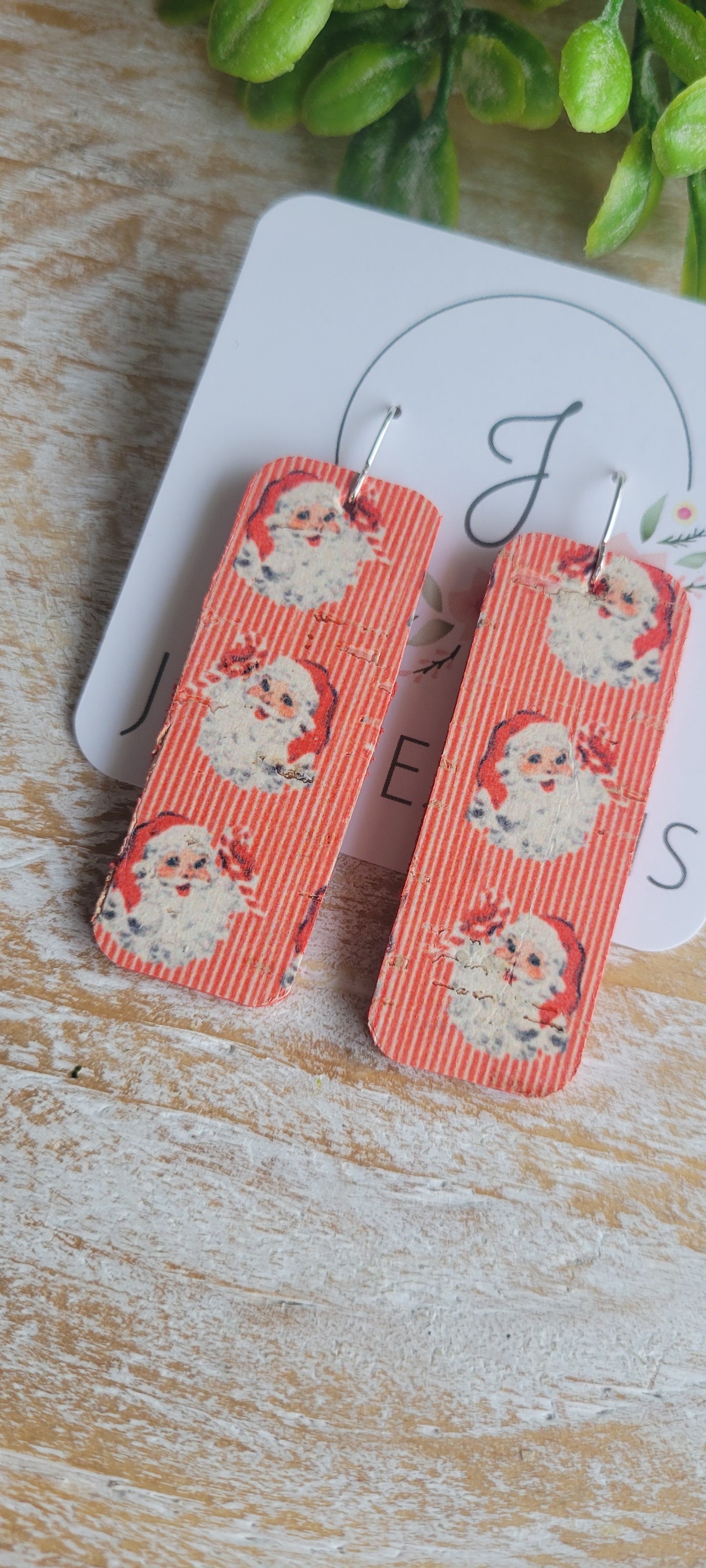 Santa Bar Earrings