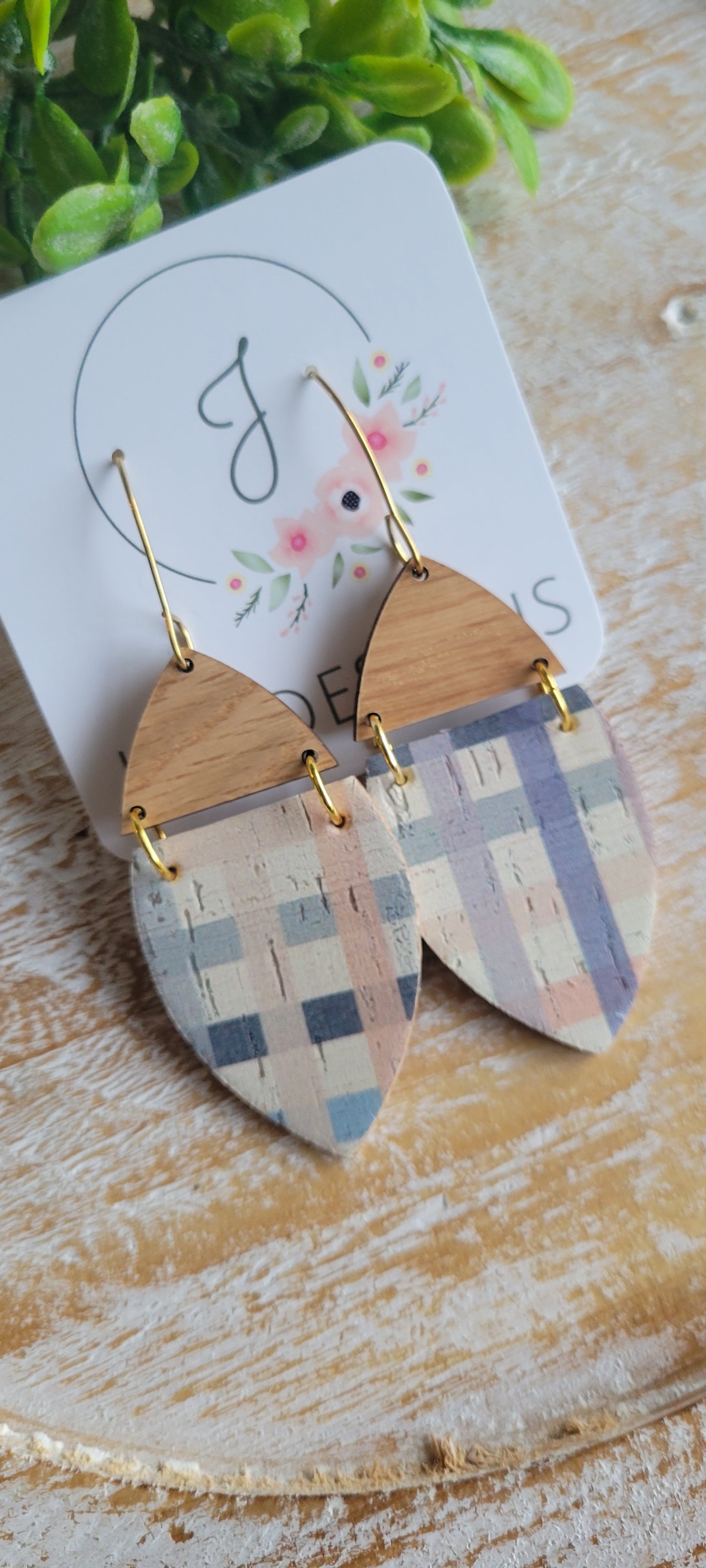 Autumn Plaid Earrings