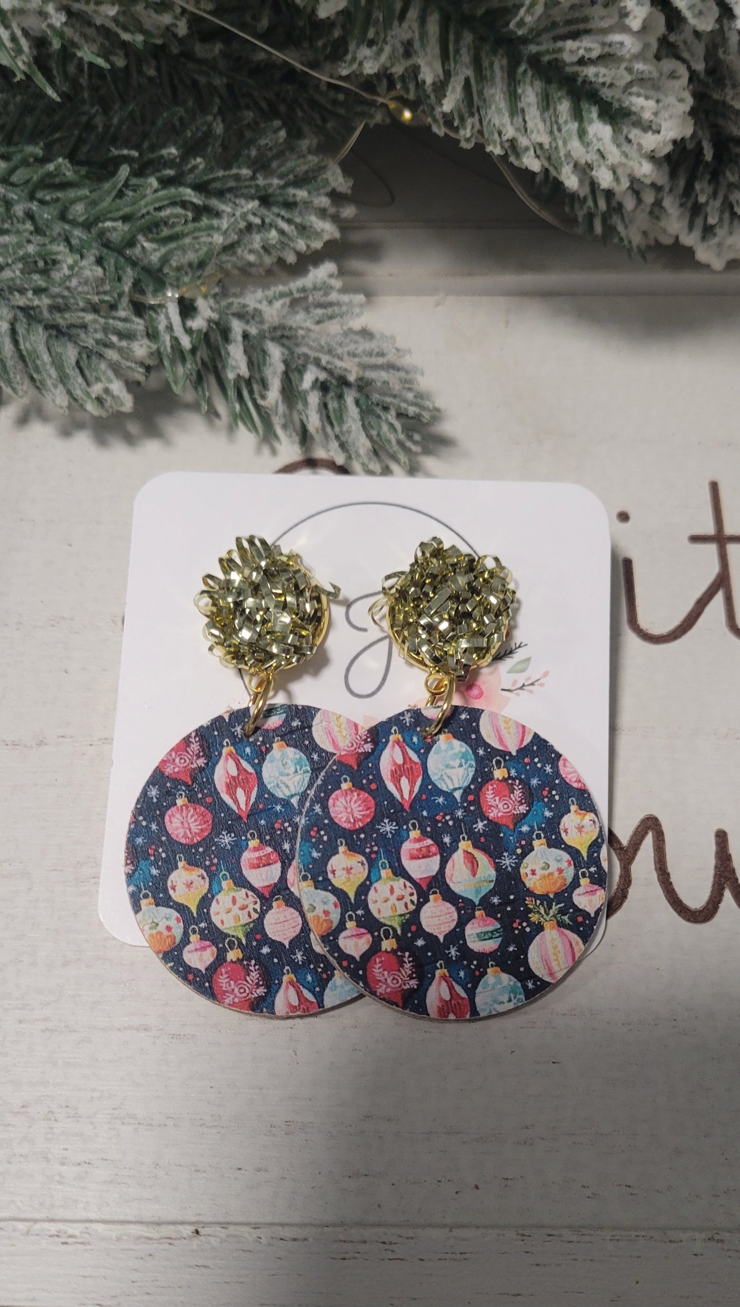 Christmas Ornament Earrings