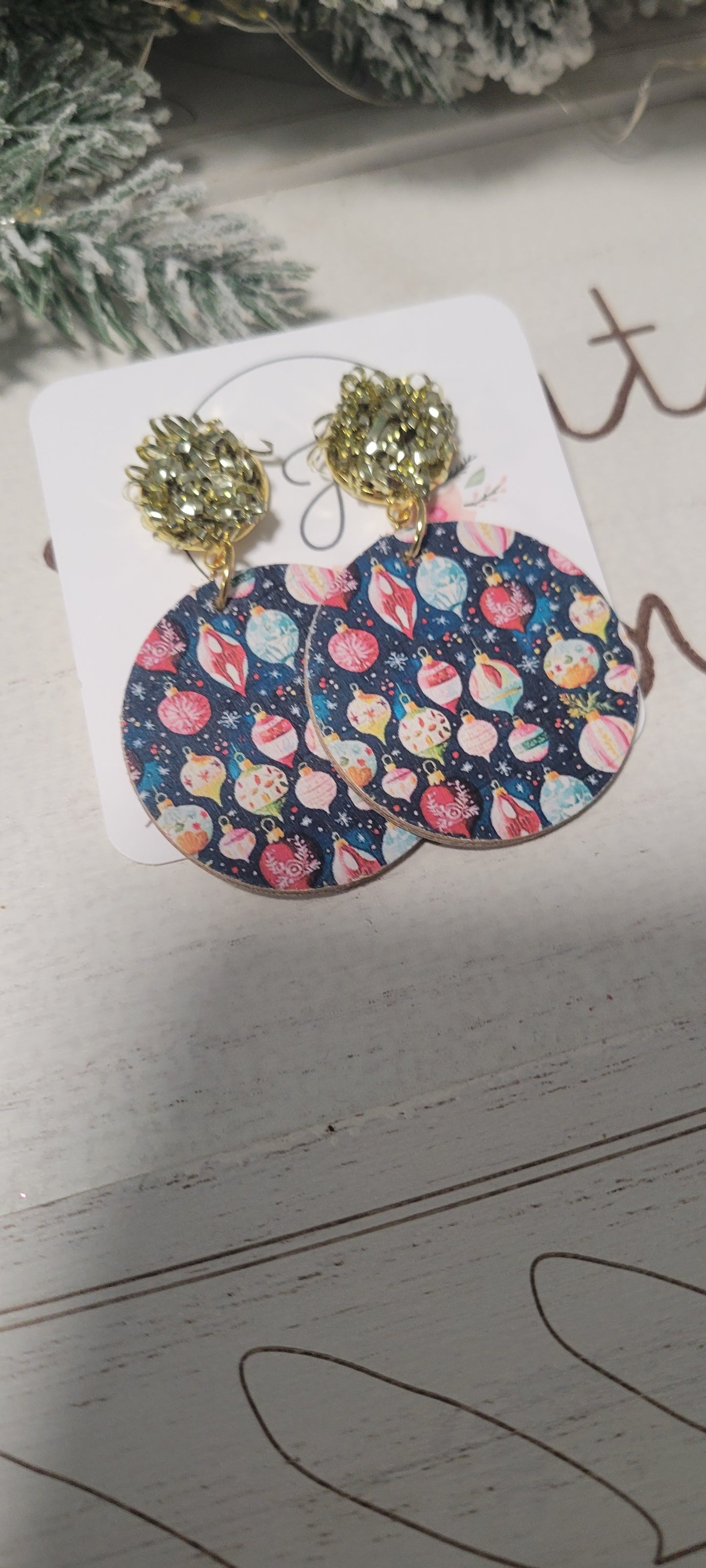 Christmas Ornament Earrings