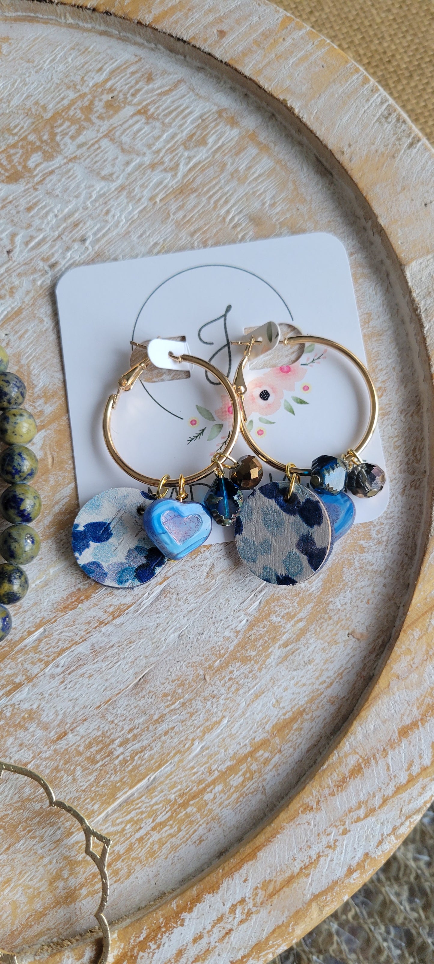 Blue Charm Earrings